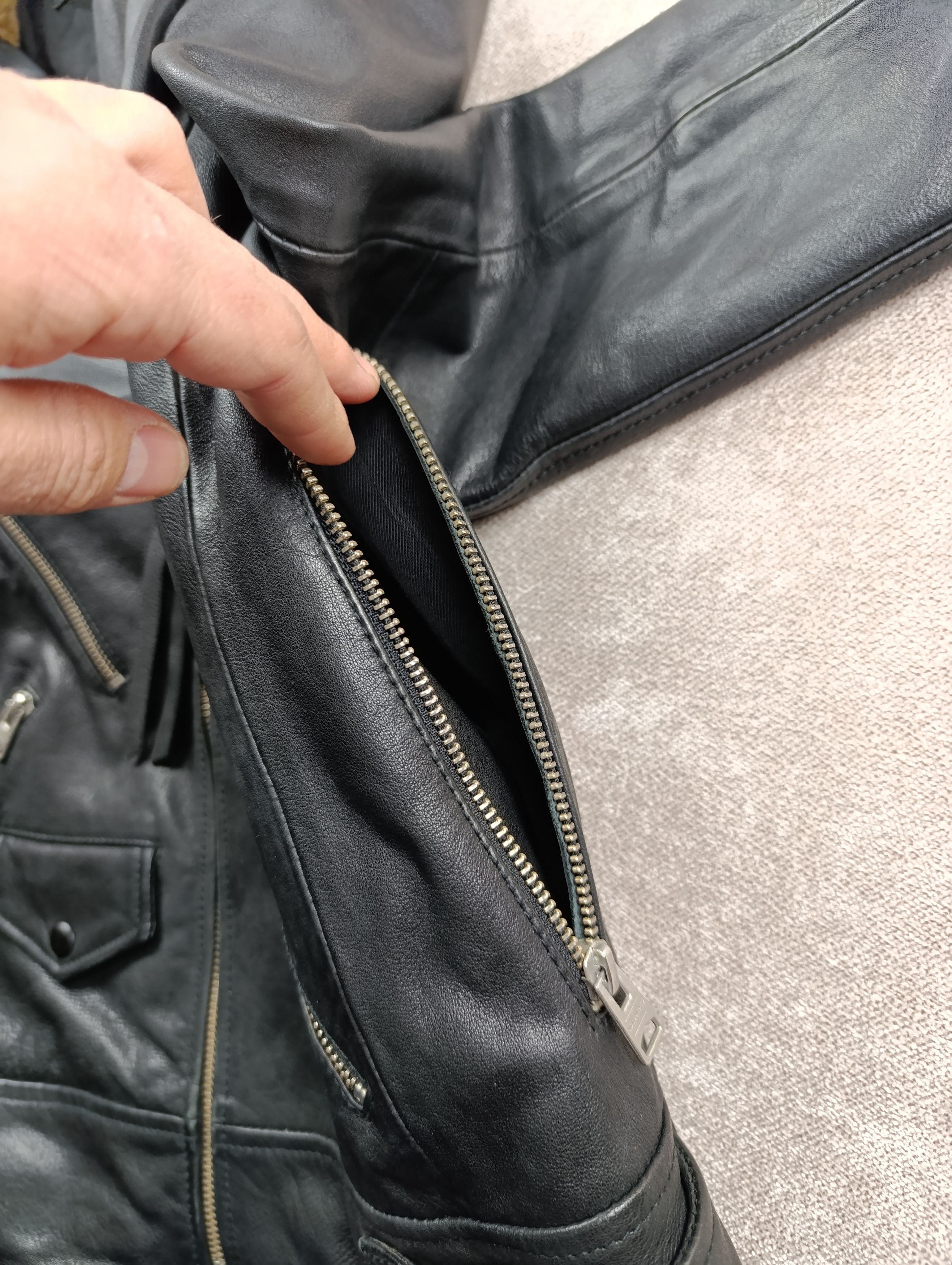 Allsaints ALLSAINTS SHERWOOD BIKER WOMENS BLACK JACKET SIZE S Size S / US 4 / IT 40 - 12 Thumbnail
