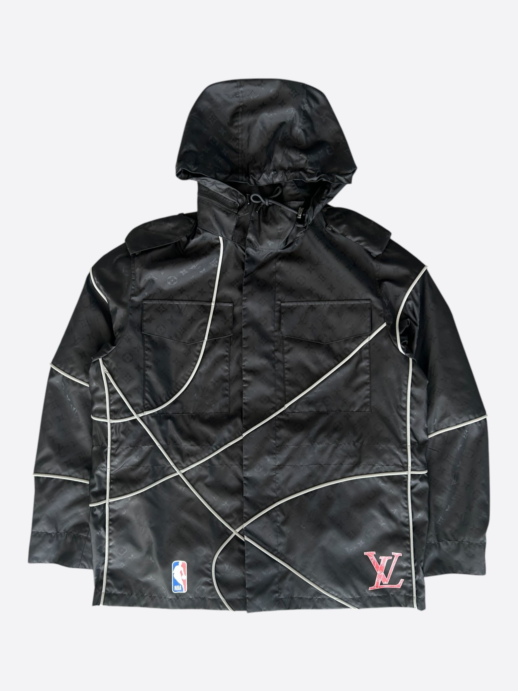 Louis Vuitton Louis Vuitton NBA Black Monogram Jacket Size US XL / EU 56 / 4 - 1 Thumbnail