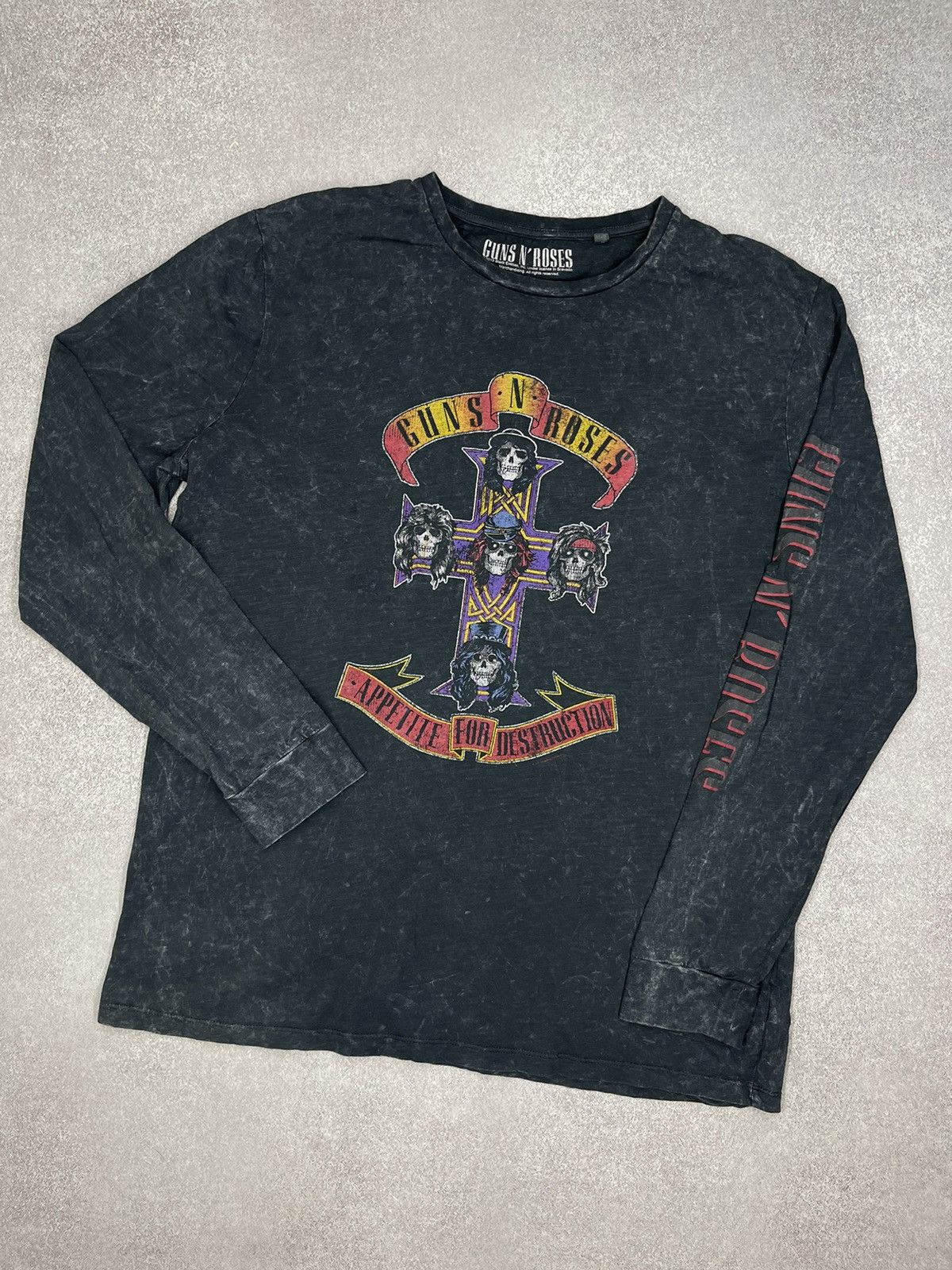 Band Tees × Guns N' Roses Guns N Roses x Next Rock n Roll Long Sleeve Garment Dyed Size US XL / EU 56 / 4 - 1 Thumbnail