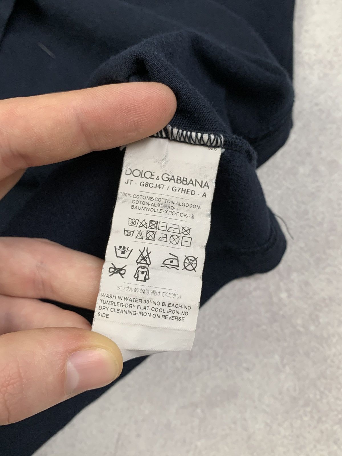 Dolce & Gabbana Dolce Gabbana Blue Logo tee Size M Size US M / EU 48-50 / 2 - 6 Thumbnail