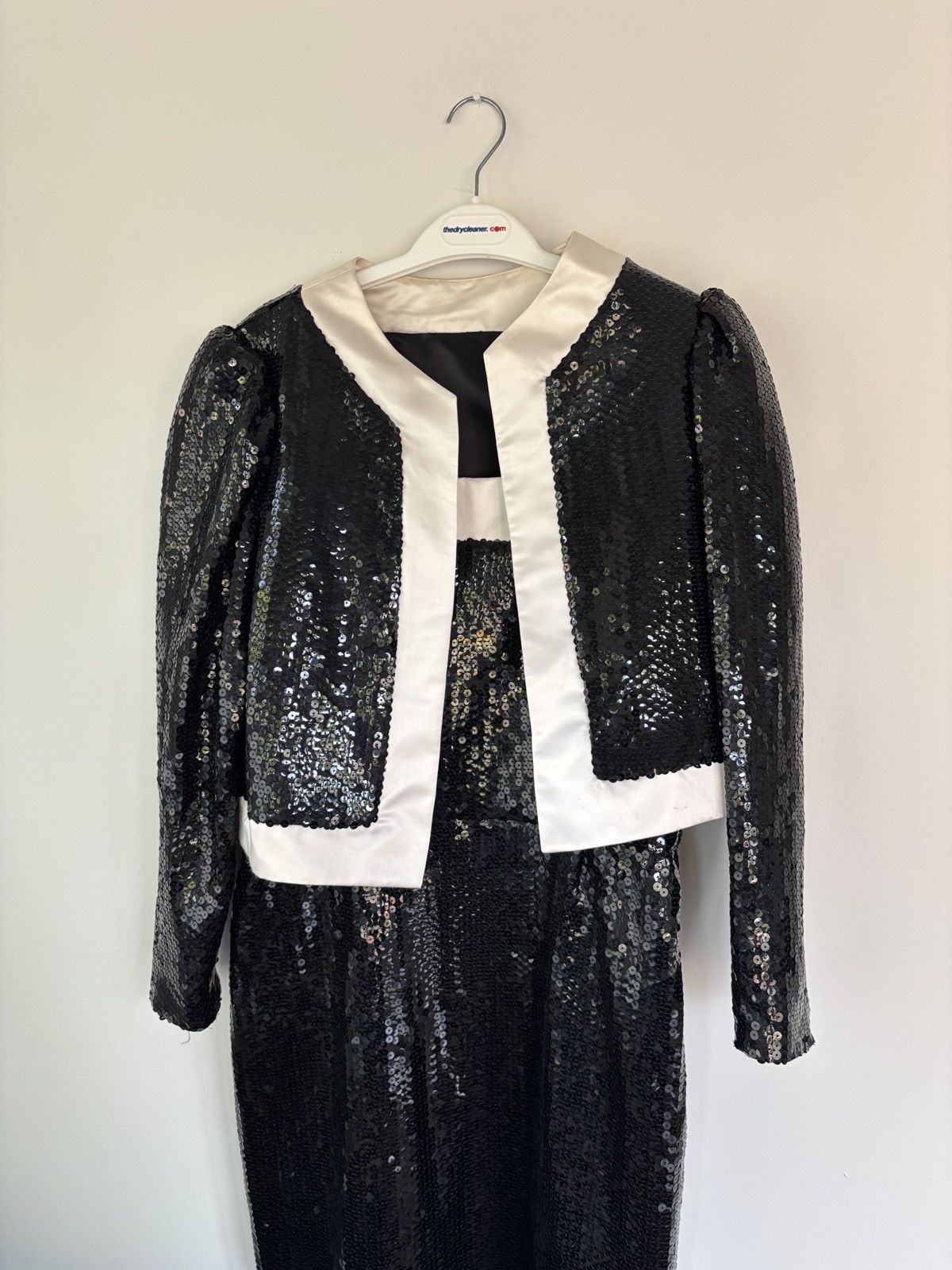 Vintage Vintage Sequin Dress & Jacket Two Piece Set Custom Cocktail Size XS / US 0-2 / IT 36-38 - 2 Thumbnail
