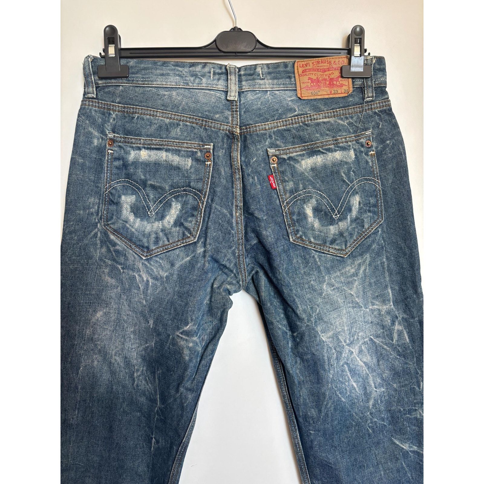 Levi's Levi's 510 W33 L34 USA Made 1996 Rare Distressed Tapered Size US 33 - 8 Thumbnail