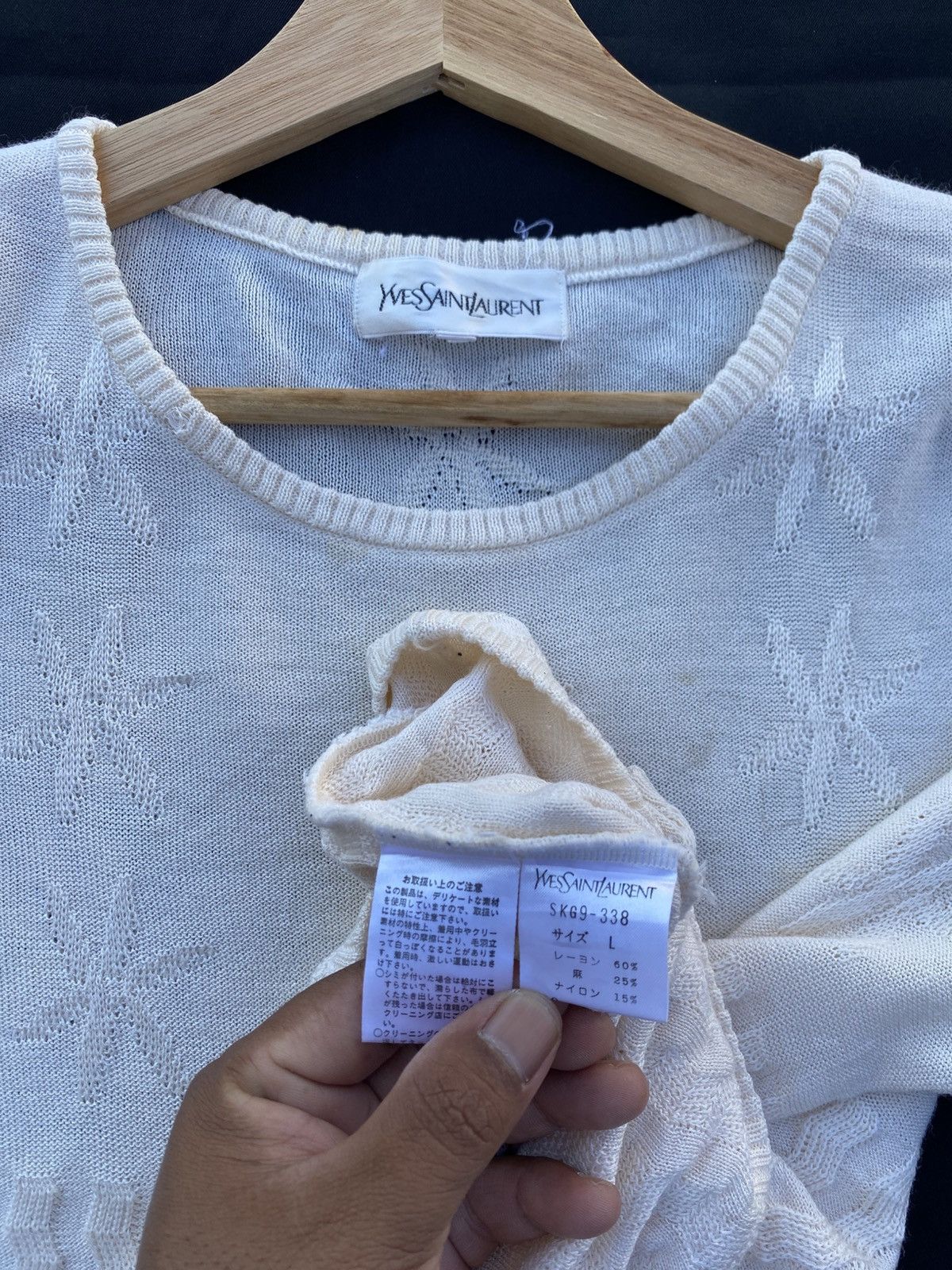 Yves Saint Laurent Rare Vintage Yves Saint Laurent YSL Knitted Sweater Size M / US 6-8 / IT 42-44 - 10 Thumbnail