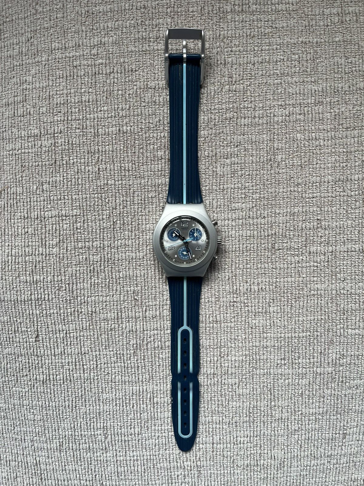 Swatch VNTG 2004 Swatch Irony Midi Chrono YMS1009 Bluish Size ONE SIZE - 2 Thumbnail