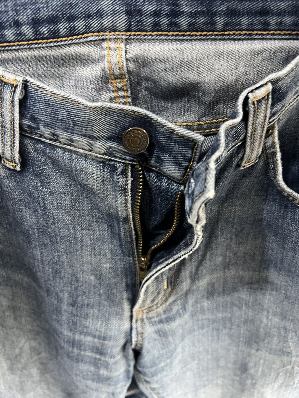 Edwin 🔥Vintage Edwin 407 Distressed Denim Size US 34 / EU 50 - 10 Thumbnail