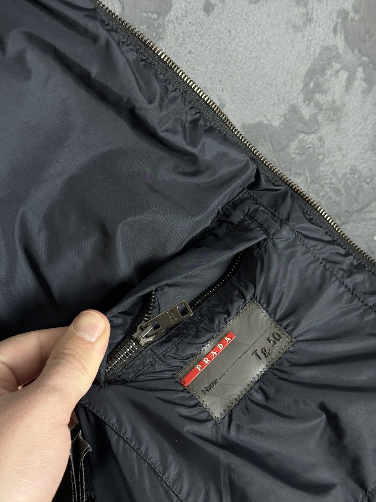 Prada Prada Red Tab Designer Down Puffer Jacket Wool Nylon Men’s Size US M / EU 48-50 / 2 - 18 Thumbnail