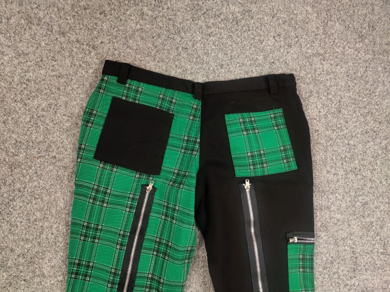 Japanese Brand Nix Gilt Y2K Vintage Avant Garde Gothic Patchwo Zipper Pants Size 32" / US 10 / IT 46 - 11 Thumbnail