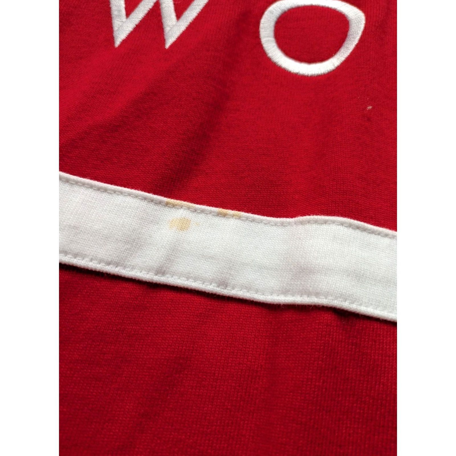 Nike Nike Rugby Swoosh Shirt Mens Medium Red Spell Out Long Sleeve Polo Size US M / EU 48-50 / 2 - 4 Thumbnail