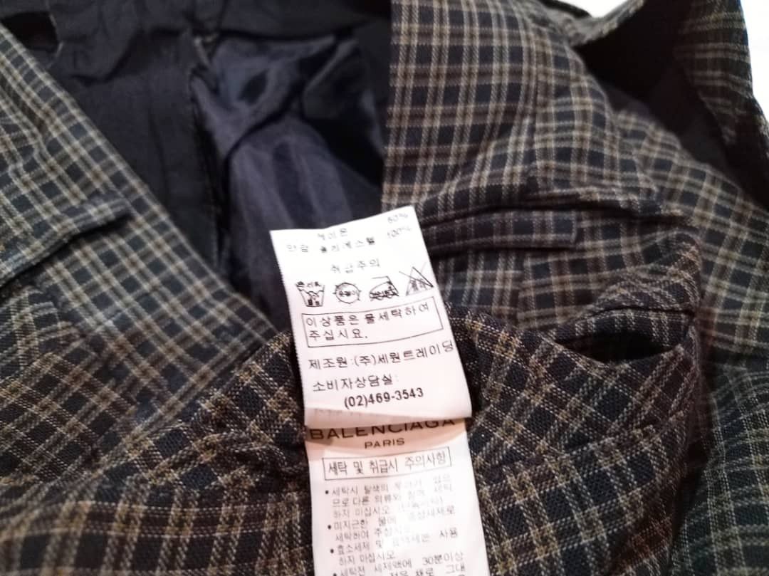 Balenciaga × Designer BALENCIAGA GOLF CHECKED CASUAL PANTS Size US 31 - 9 Thumbnail