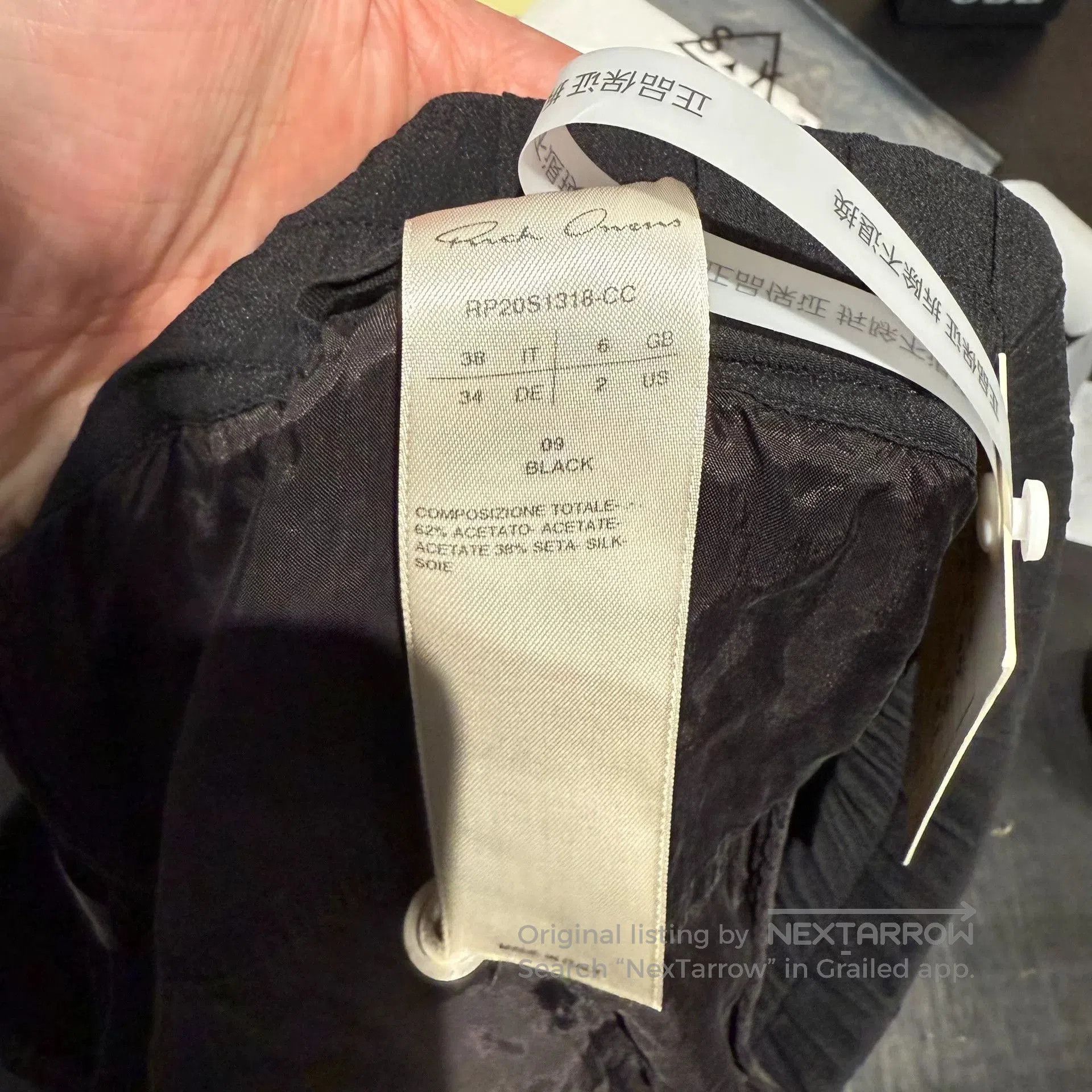 Rick Owens rick owens silk long pants with zippers. Size US 38 / EU 54 - 7 Thumbnail