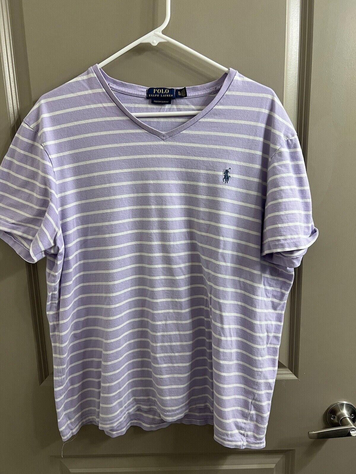 Lauren Ralph Lauren ralph lauren Women’s Stripe Purple Shirt XL Size US XL / EU 56 / 4 - 1 Thumbnail