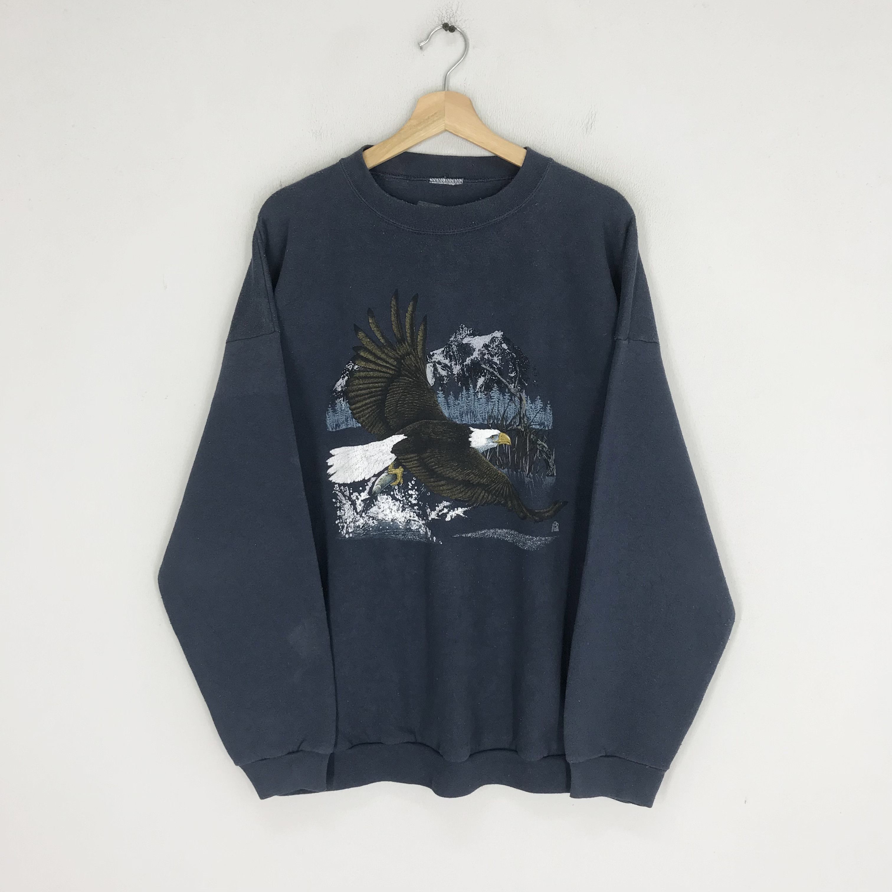 American Eagle Outfitters Vintage 90's Bald Eagles Graphic Sweatshirt - 403 Size US XL / EU 56 / 4 - 1 Thumbnail