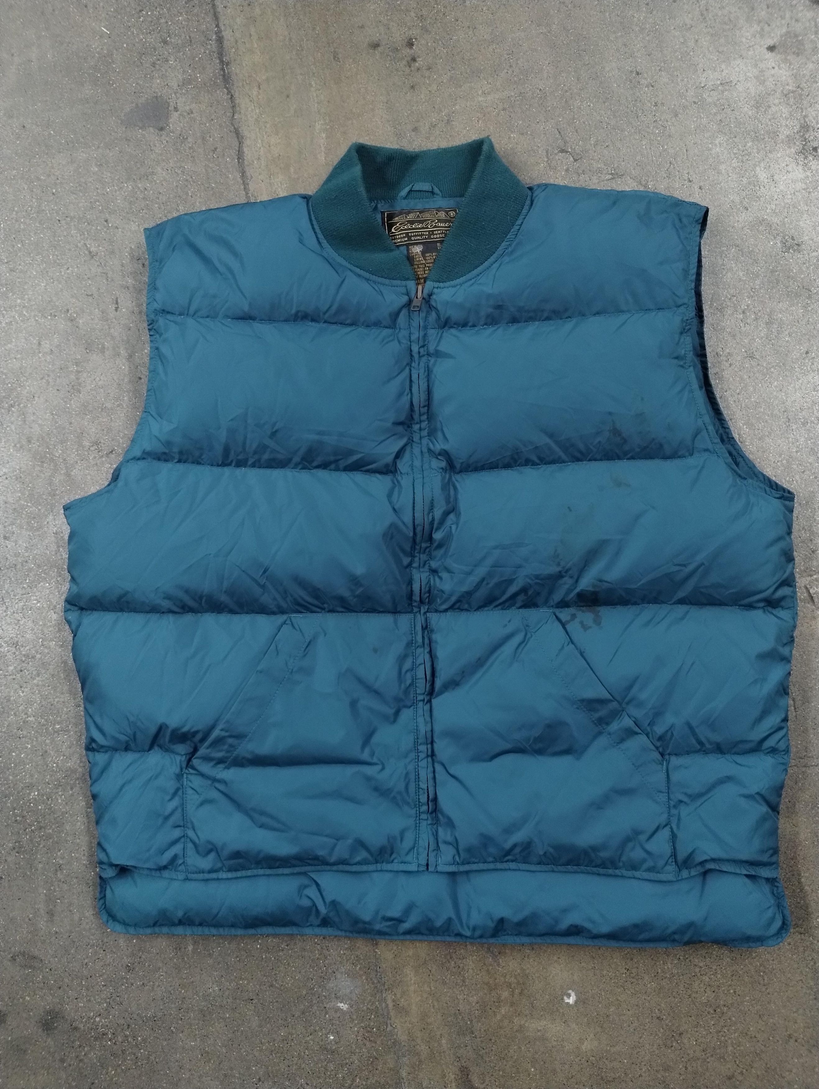 Vintage Vintage Eddie Bauer 90s Down Puffer Vest Size US XL / EU 56 / 4 - 1 Thumbnail