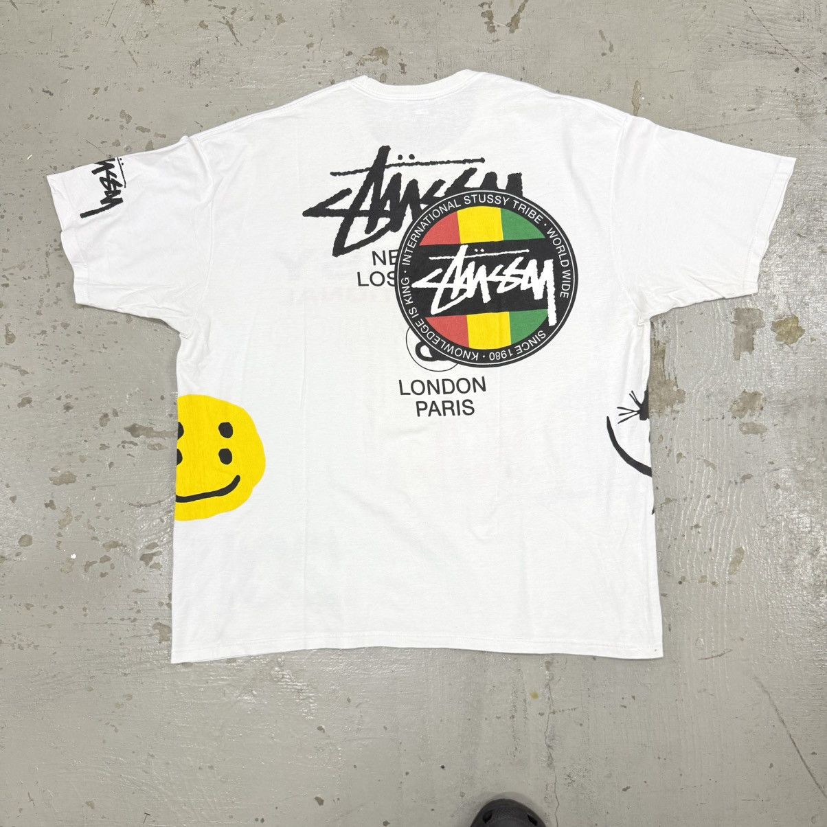 Cactus Plant Flea Market × Stussy SS19 Stussy x CPFM Independence Day Tee Size US XXL / EU 58 / 5 - 2 Thumbnail