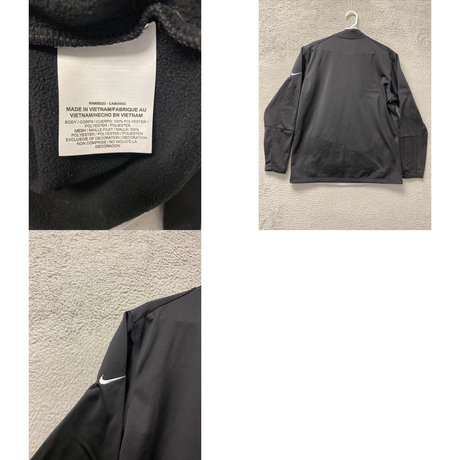 Nike Nike 1/2 Zip Fleece Jacket Long Sleeve Outdoor Men's L Black Outdoor/ 52-67 Size US L / EU 52-54 / 3 - 8 Thumbnail