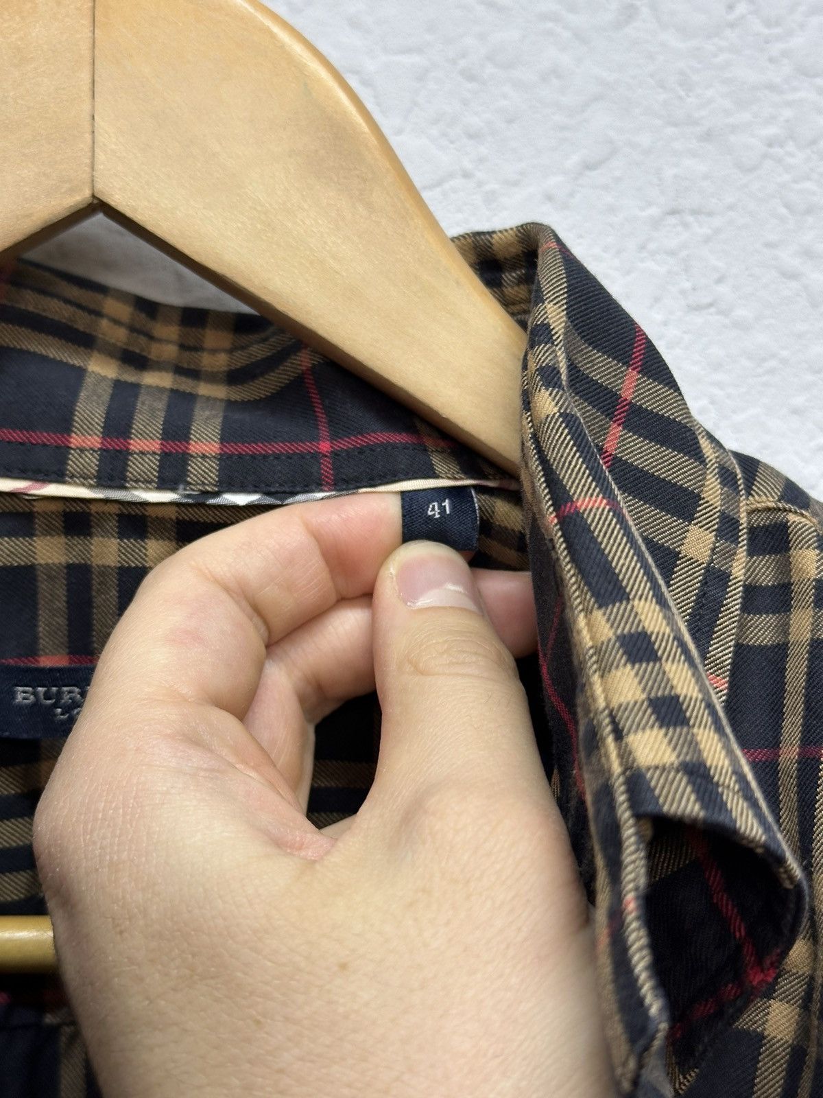 Burberry × Vintage Vintage Burberry Nova Check Cotton Shirt Button Up Archival Size US L / EU 52-54 / 3 - 10 Thumbnail