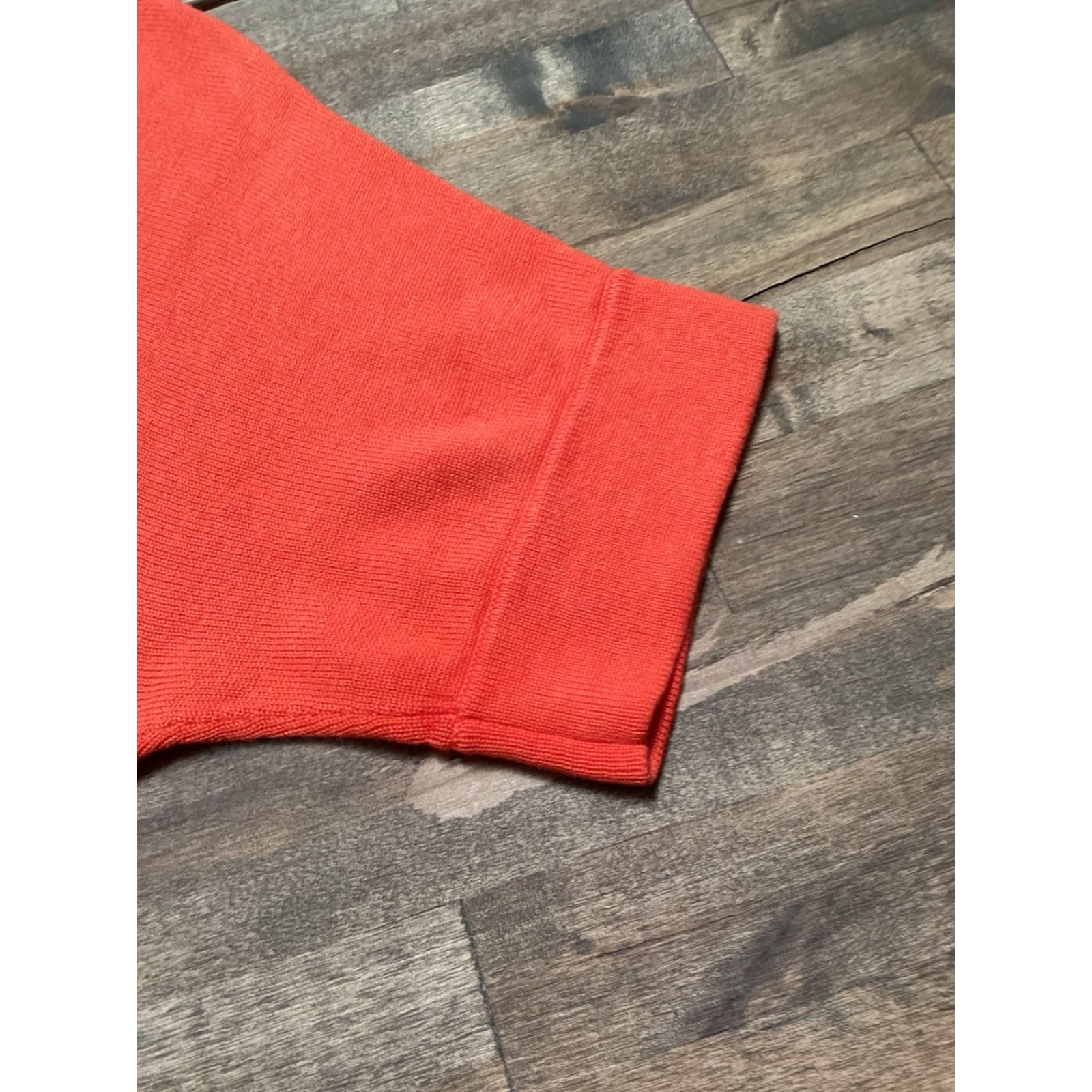 Eileen Fisher Eileen Fisher Knit Top Women S Orange Tencel Silk Blend Round Neck Short Sleeve Blouse Pullover Size S / US 4 / IT 40 - 4 Thumbnail