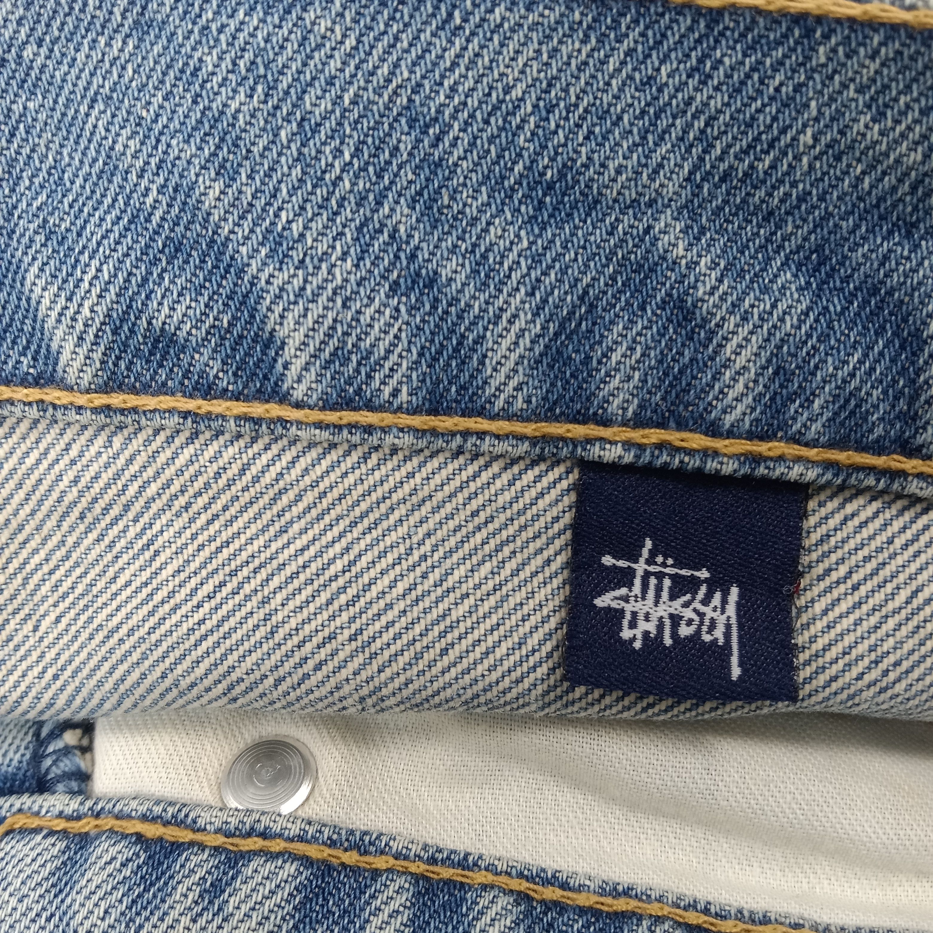 Japanese Brand × Stussy × Vintage Stussy American Streetwear Style Denim Jeans C217N28 Size US 32 / EU 48 - 16 Thumbnail