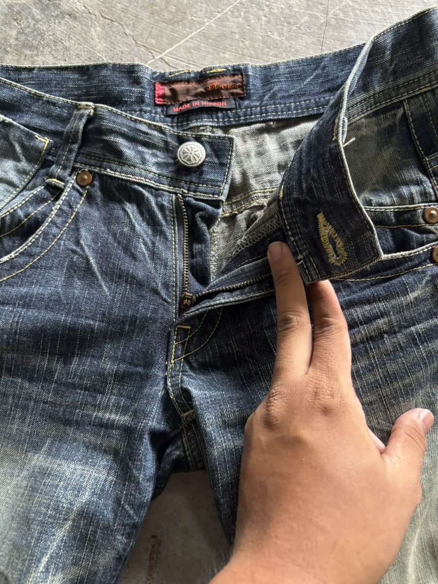 Japanese Brand sick flare rusty et boite japanese denim punk grunge Size US 31 - 4 Thumbnail