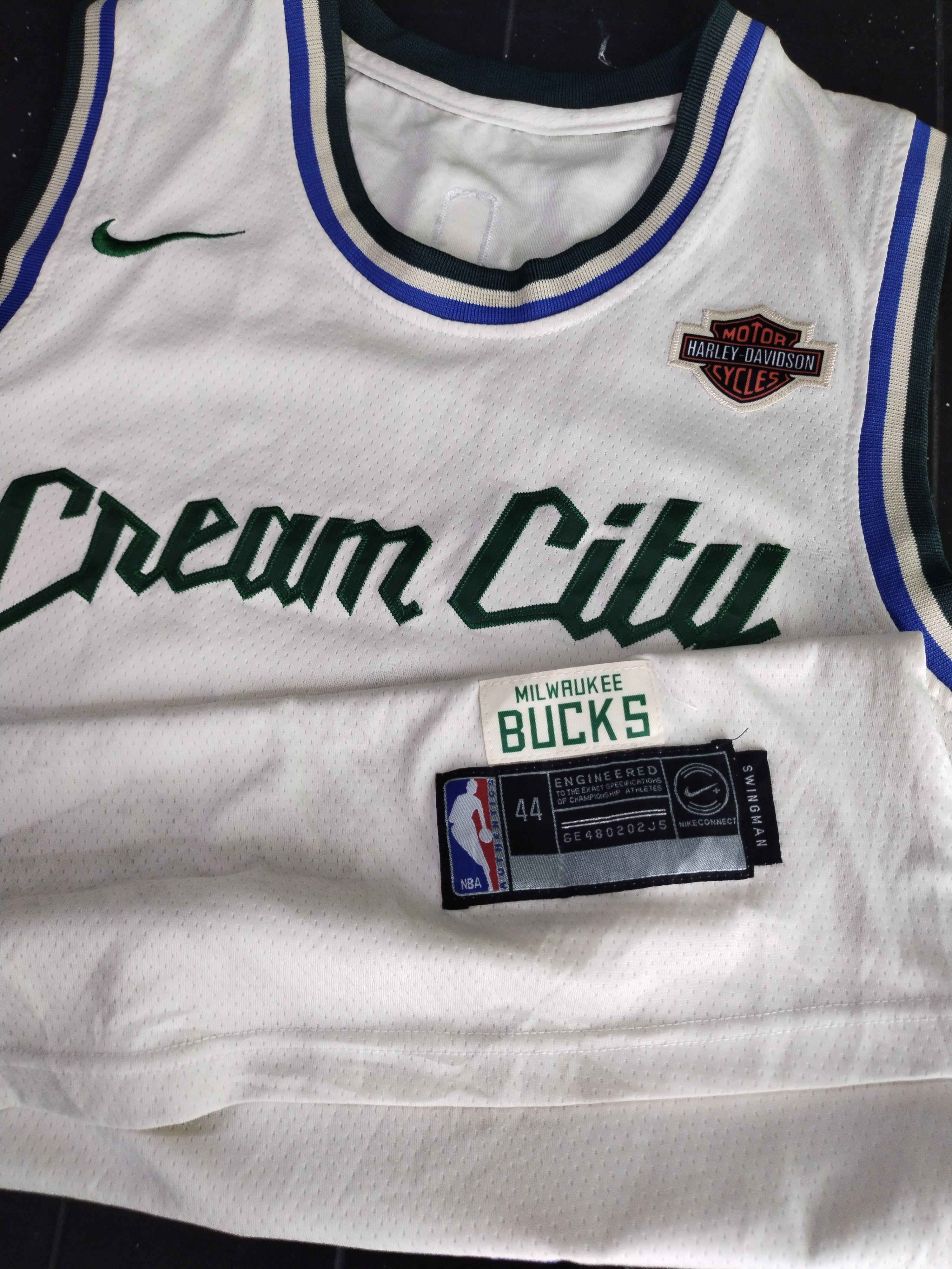 Harley Davidson Vintage Nike X HD Swingman Milwaukee Bucks Jersey Rare Size US M / EU 48-50 / 2 - 3 Thumbnail