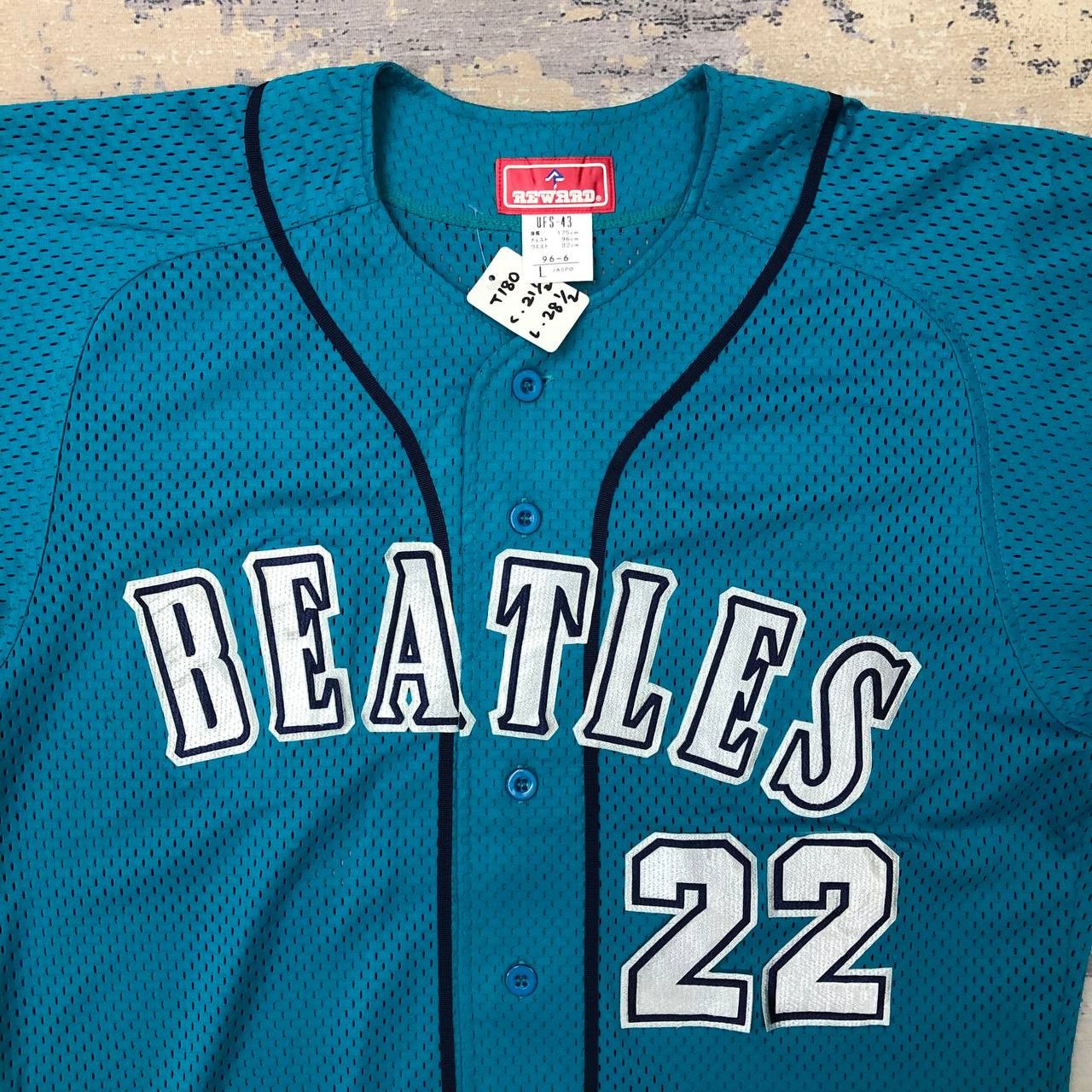 Japanese Brand T180 VTG BEATLES 22 BY REWARD BASEBALL JERSEY Size US L / EU 52-54 / 3 - 2 Thumbnail