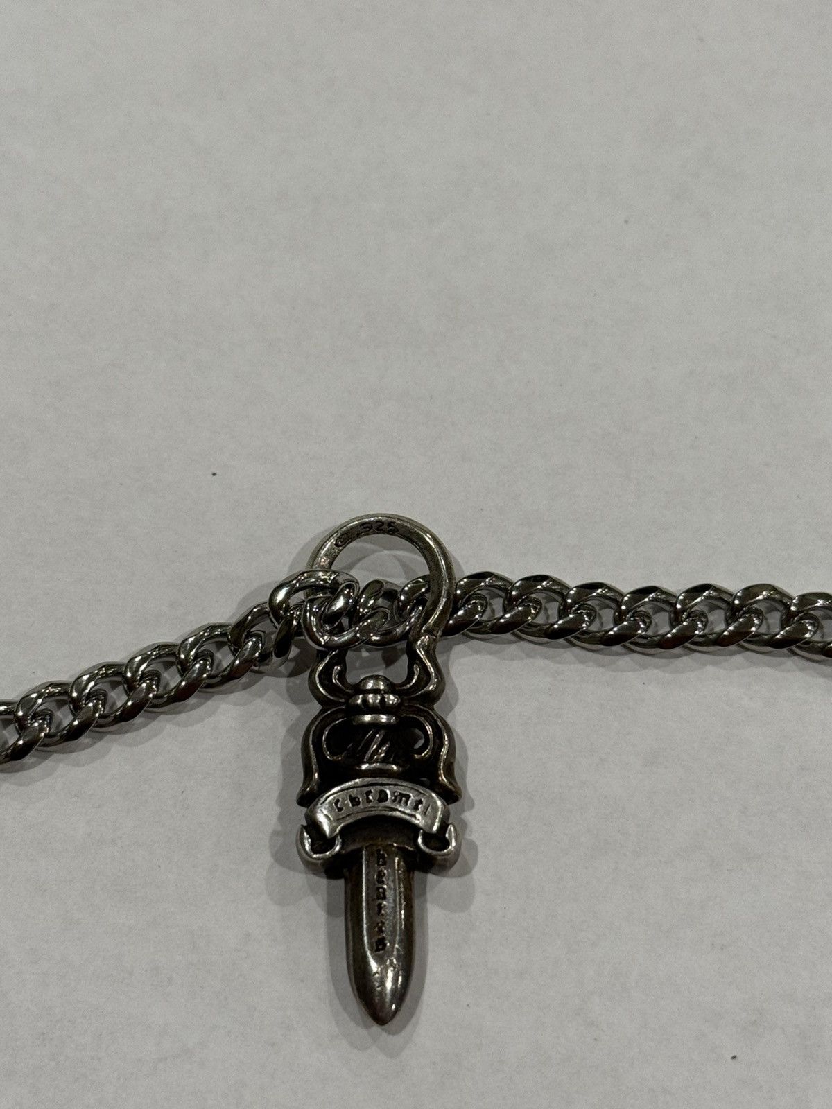 Chrome Hearts Chrome Hearts Dagger Pendant Cuban Link Chain Necklace 925 Size ONE SIZE - 8 Thumbnail