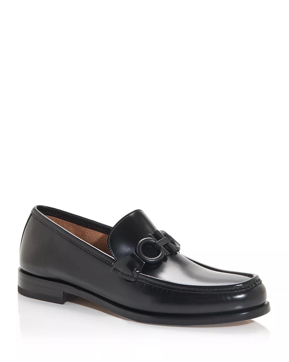 Salvatore Ferragamo o1s1rm0824 Rolo 10 Leather Loafers in Black Size US 7.5 / EU 40-41 - 2 Thumbnail