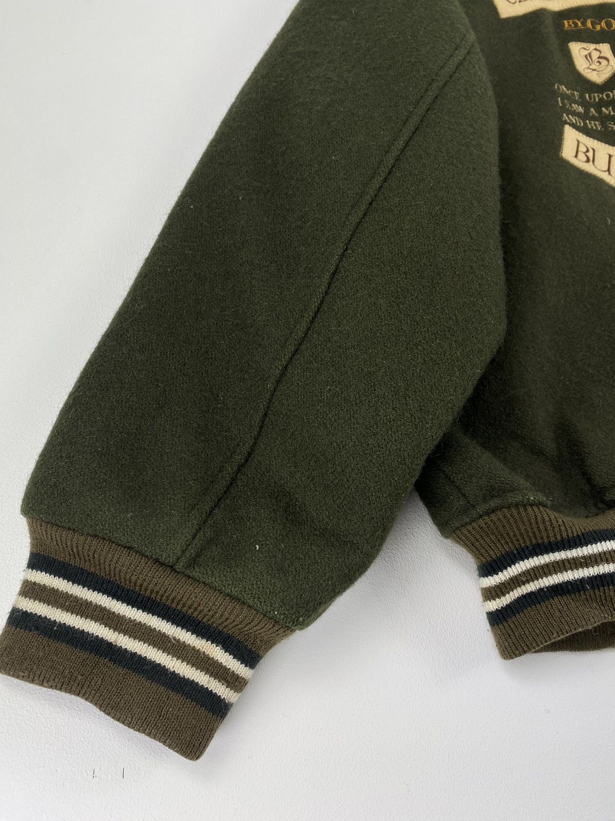 Japanese Brand Vintage 90s Bup-Men Varsity Big Logo Bomber Jacket Size US L / EU 52-54 / 3 - 3 Thumbnail