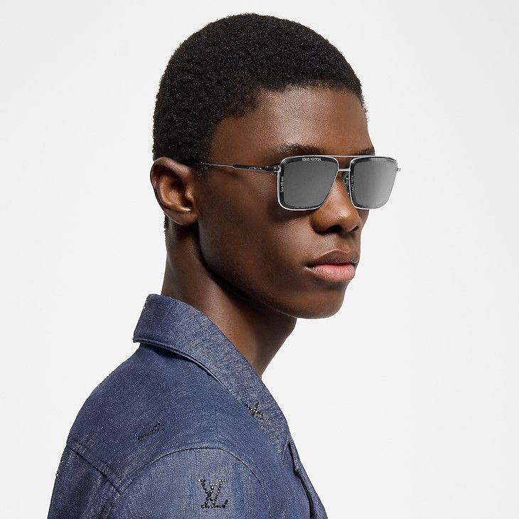Louis Vuitton LV Super Vision Metal Square Sunglasses Size ONE SIZE - 2 Thumbnail