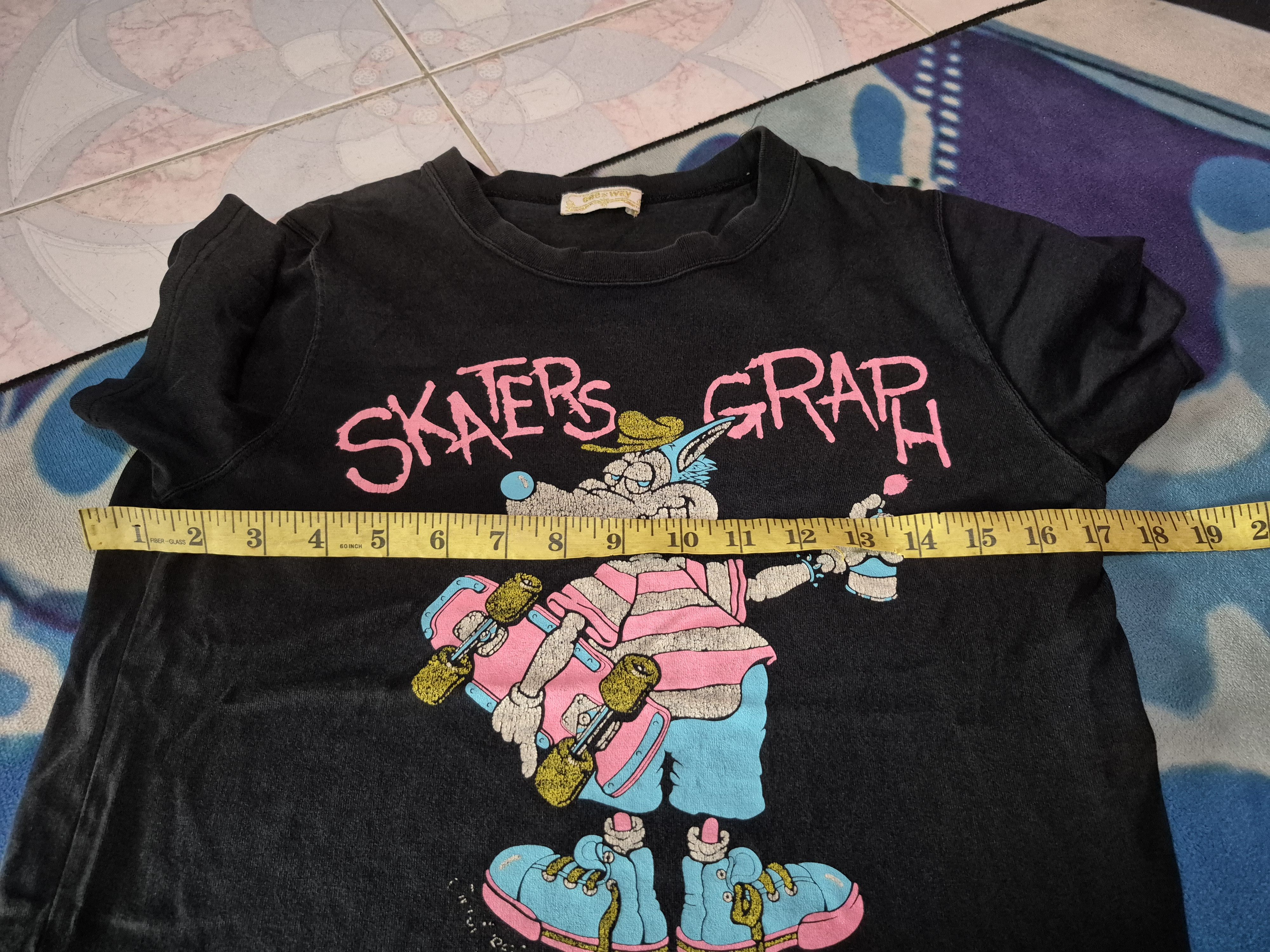 Japanese Brand 🔥 One Way Skate Graph Art Graffiti Tee Size US XS / EU 42 / 0 - 9 Thumbnail
