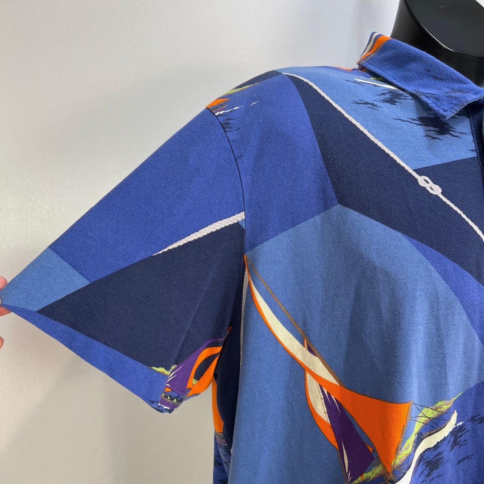 Polo Ralph Lauren × Vintage Vintage Polo Ralph Lauren Printed Polo Shirt Size US XXL / EU 58 / 5 - 4 Thumbnail