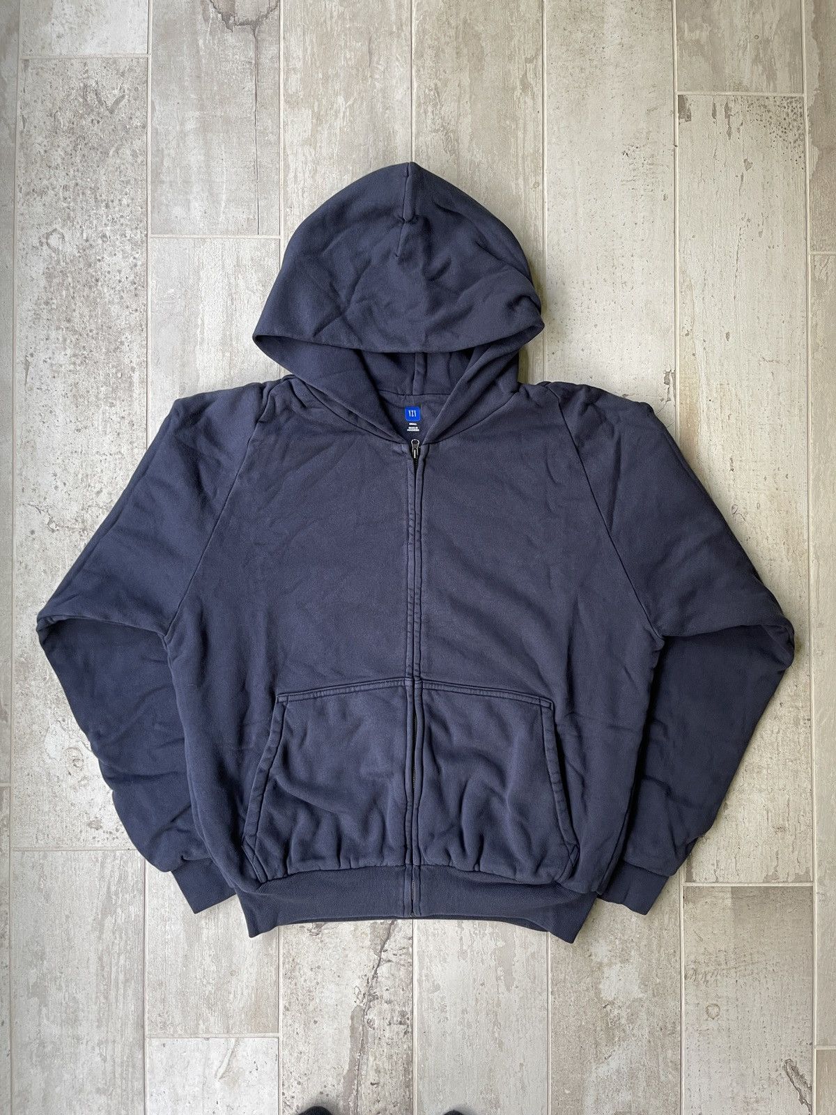 Gap Yeezy Gap Unreleased Zip Up Hoodie SZ S Navy | Grailed