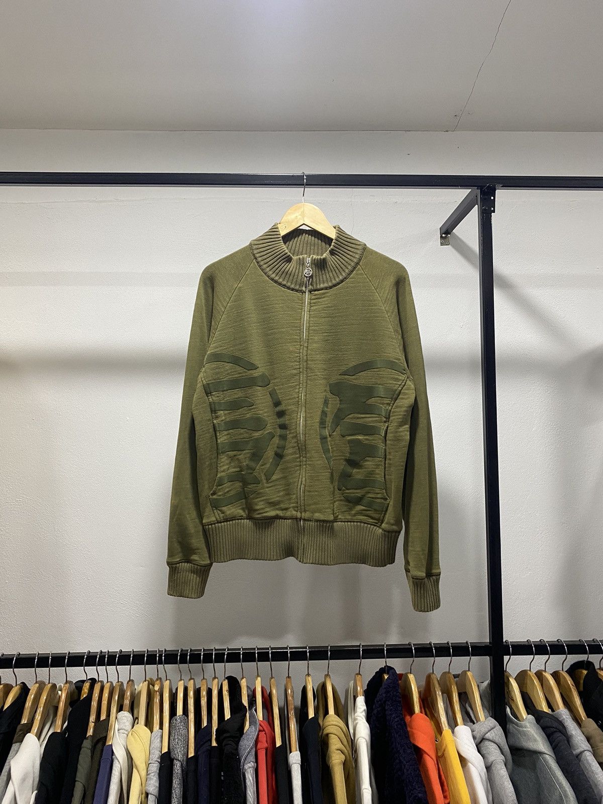 Designer × Japanese Brand Sick☠️ Etienne Ozeki Knit Sweater Velvet Print 90s LGB Size US M / EU 48-50 / 2 - 1 Thumbnail