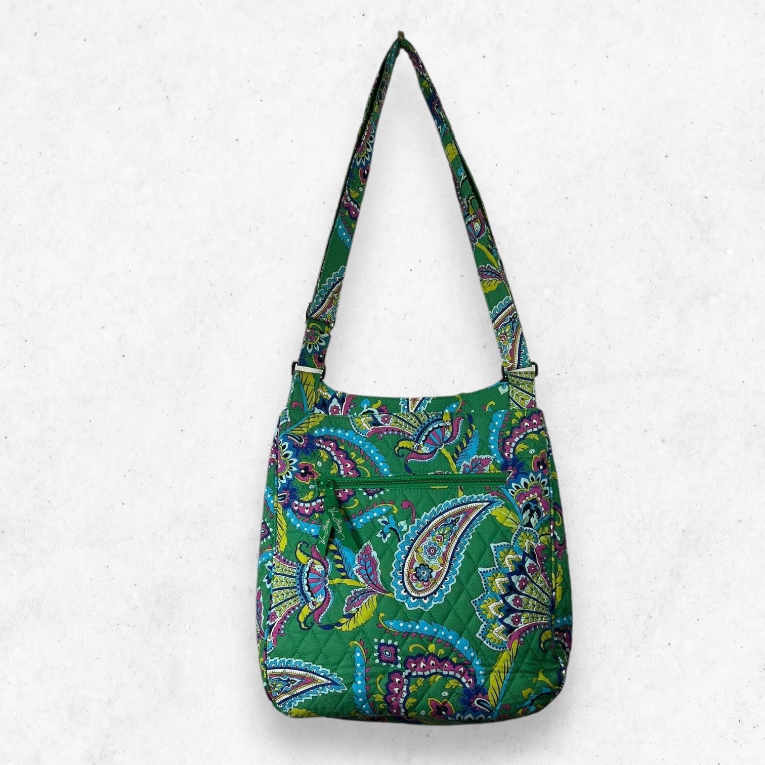 Vera Bradley Vera Bradley Emerald Paisley Mailbag Crossbody Shoulder Bag Size ONE SIZE - 2 Thumbnail