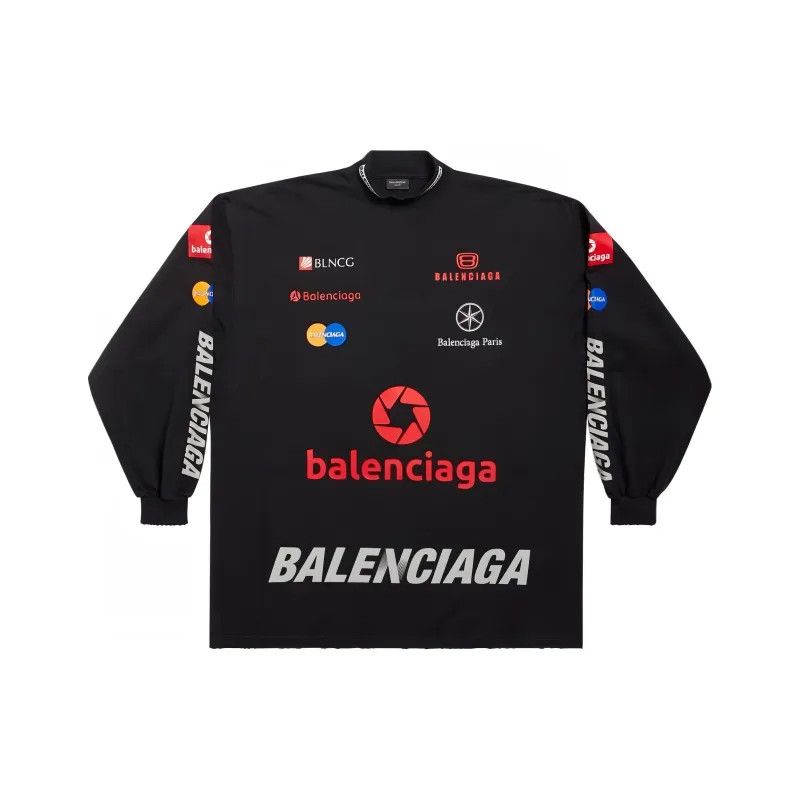 Balenciaga CC000027 Top League Long Sleeve T-Shirt Oversized Size US XL / EU 56 / 4 - 1 Thumbnail