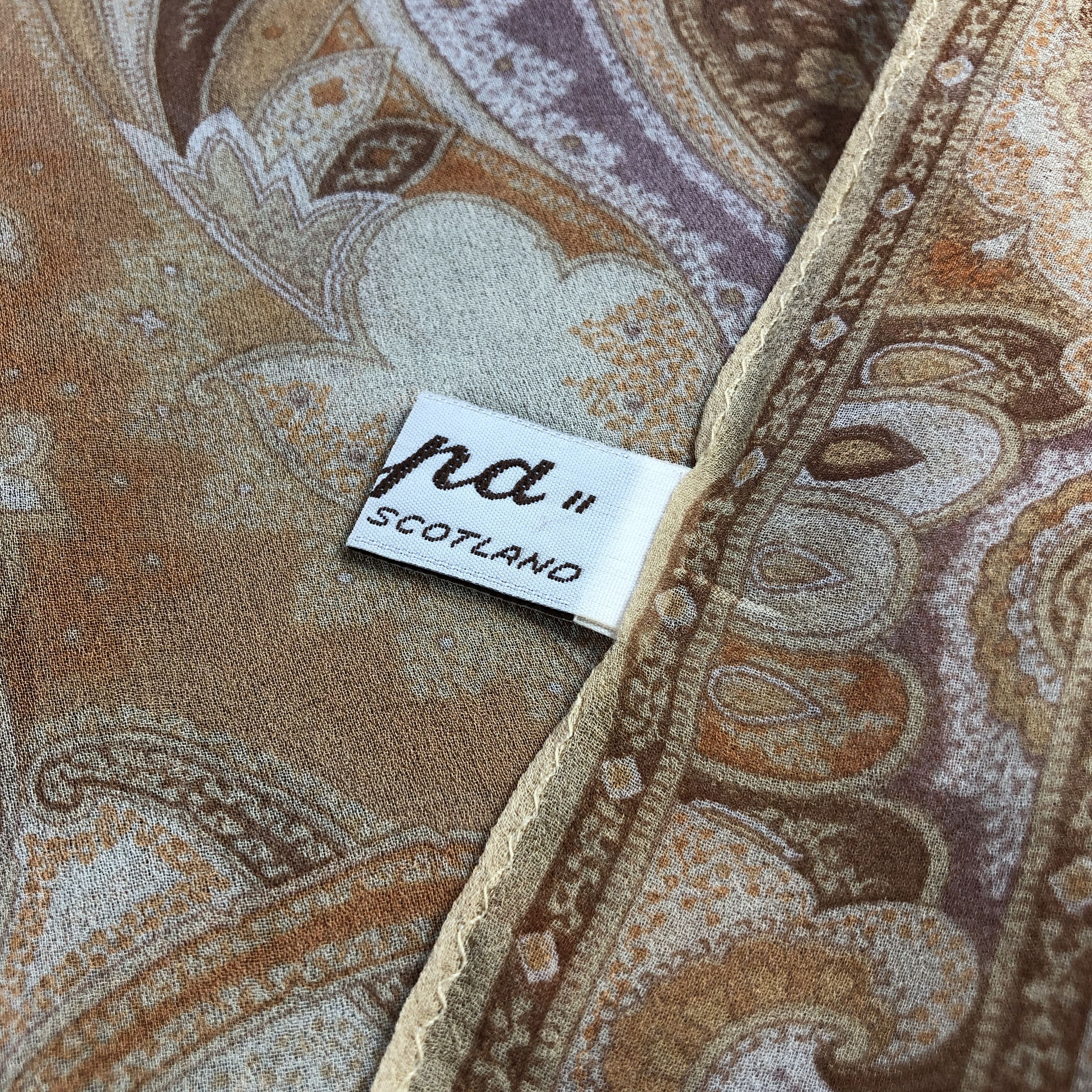 Scapa Sports Scapa of Scotland Paisley Silk Stole Silk Scarf M1379 Size ONE SIZE - 5 Thumbnail