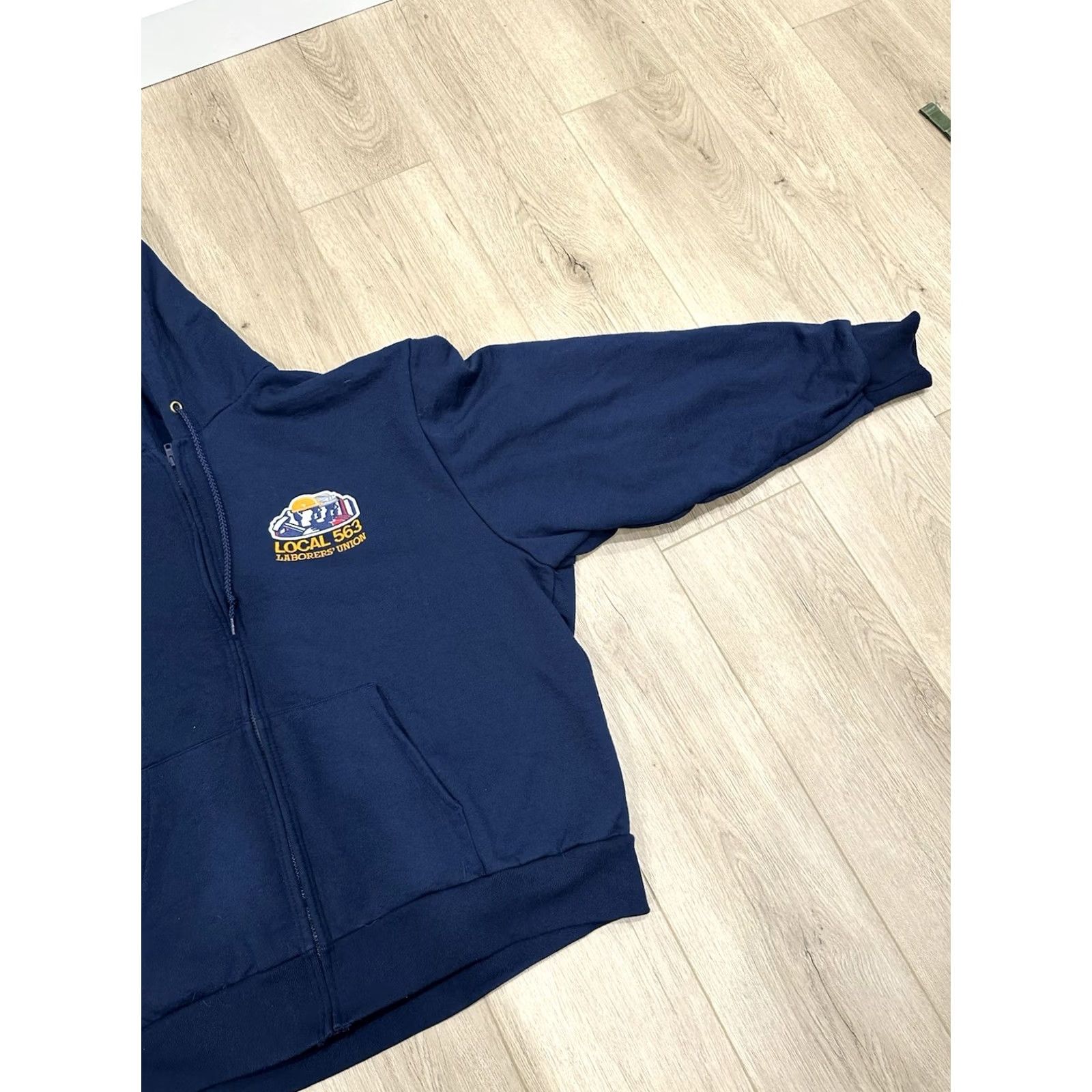 Vintage VINTAGE Camber Hoodie Men 3XL Full Zip Sweatshirt Blue Thermal Lined Fleece Cotton Blend knit Regular 90s Size US XXL / EU 58 / 5 - 2 Thumbnail