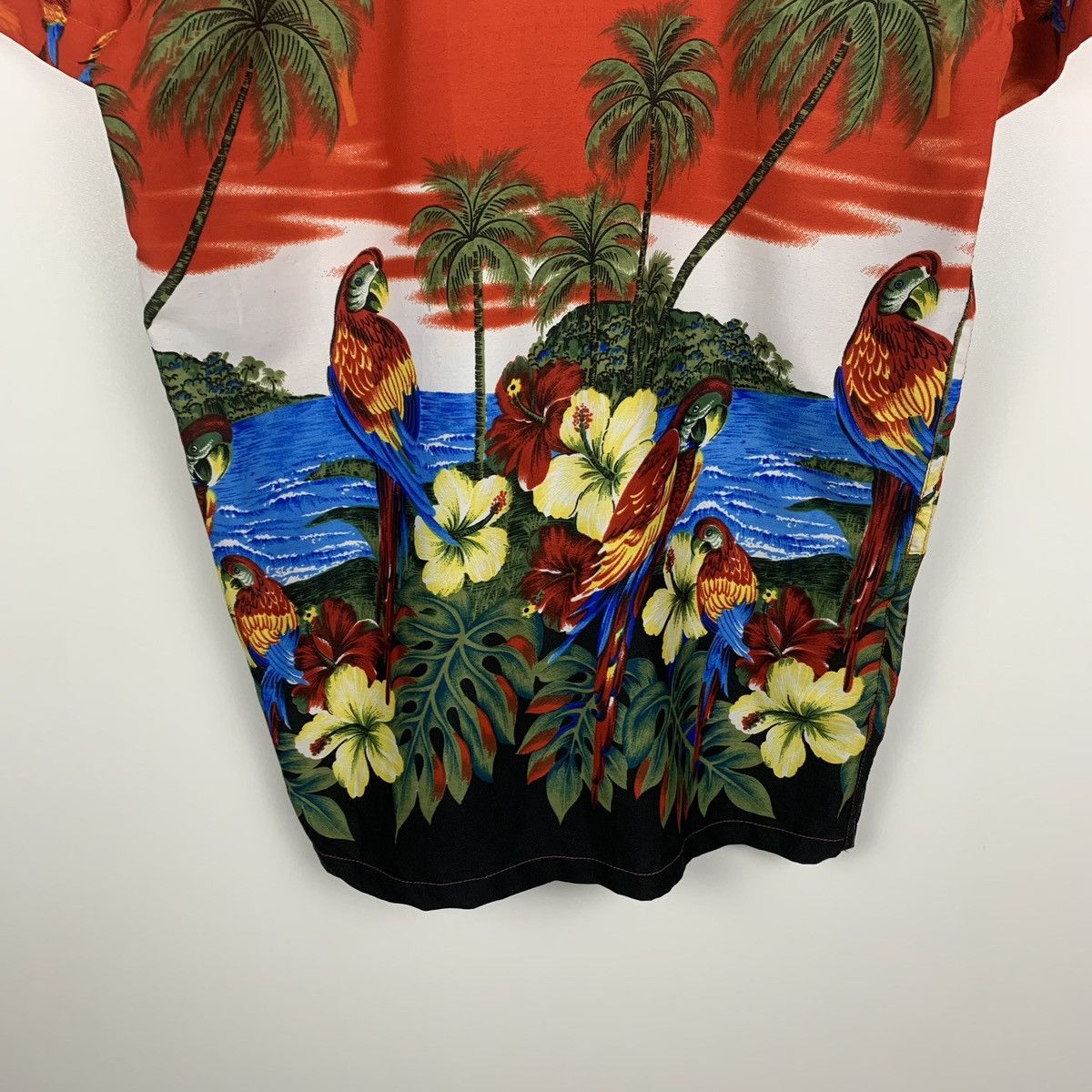 Vintage Run & Fly Crazy Floral Hawaiian Shirt Vintage Y2K Designer Size US S / EU 44-46 / 1 - 7 Thumbnail