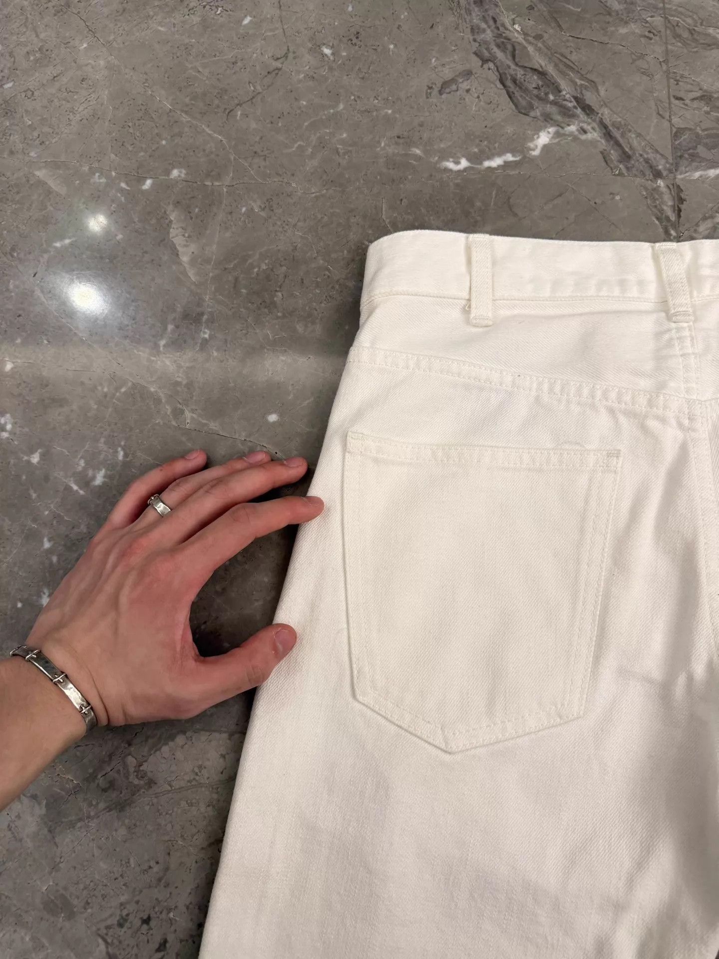 Celine Celine Hedi Slimane 003 Straight White Jeans 27 Size 27" / US 4 / IT 40 - 6 Thumbnail