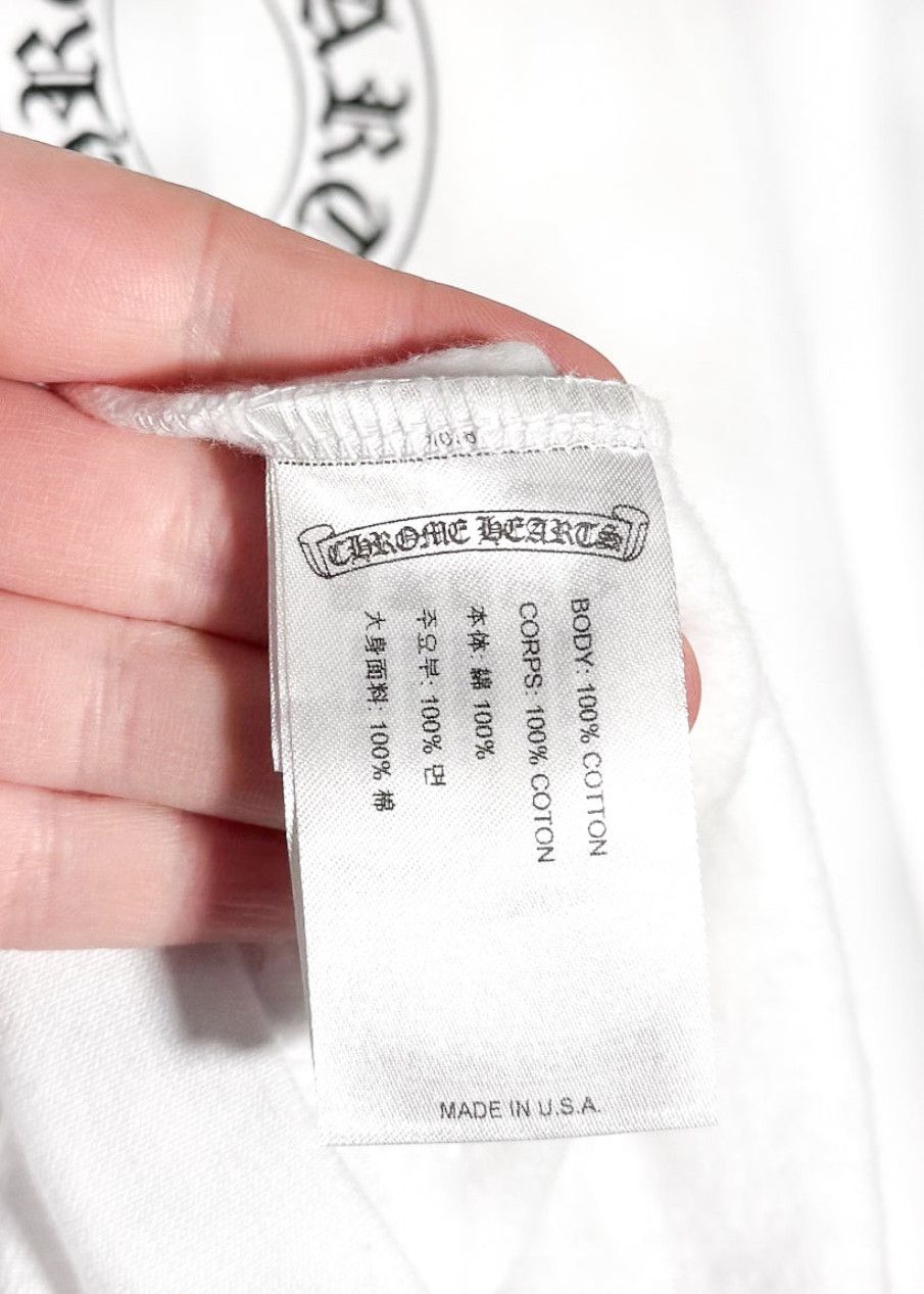 Chrome Hearts Chrome Hearts White Floral Horseshoe Logo Print Sweatshirt Size US XXL / EU 58 / 5 - 8 Thumbnail