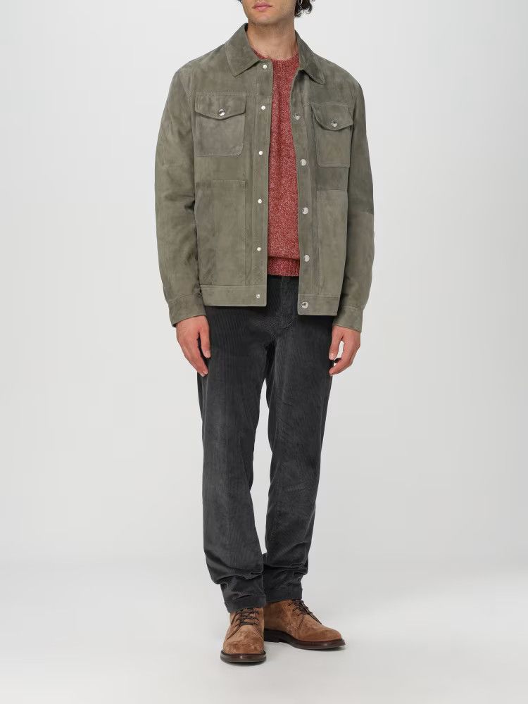 Brunello Cucinelli o1w1db11225 Classic Overshirt in Mos Green Size US S / EU 44-46 / 1 - 2 Thumbnail