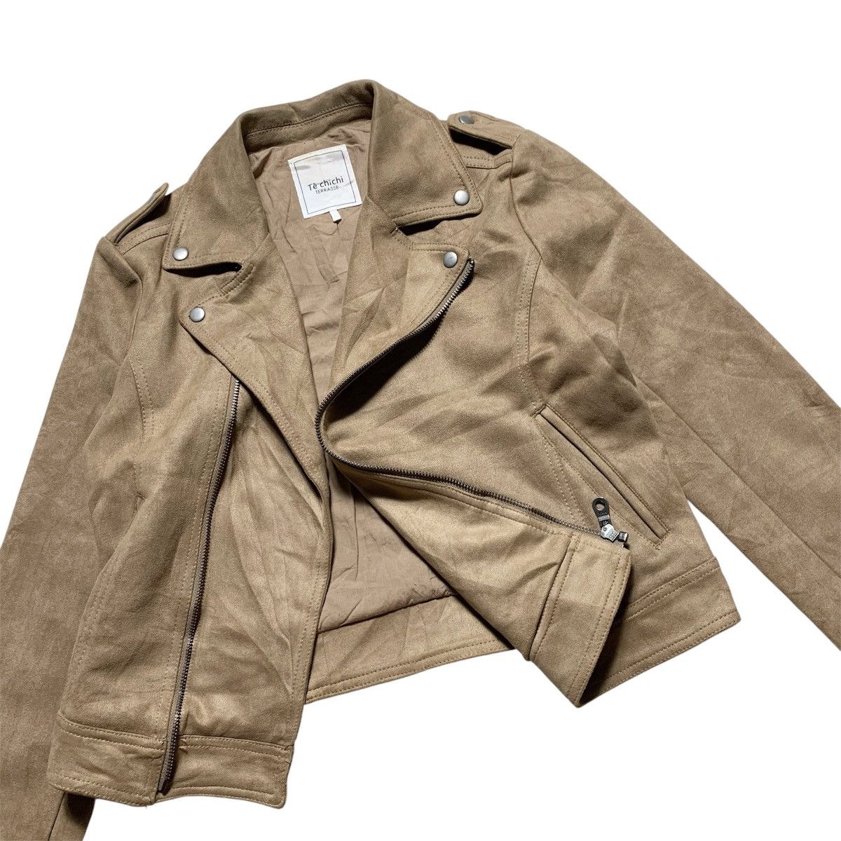 Japanese Brand Te Chichi Terrasse Suede Asymmetrical Lgb Style Jacket Size S / US 4 / IT 40 - 7 Thumbnail