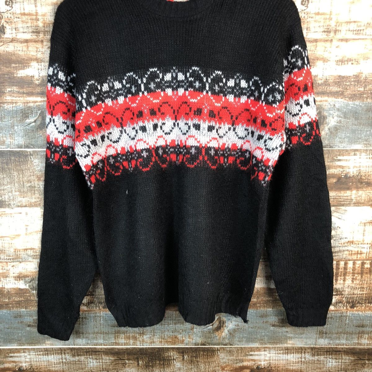 Homespun Knitwear × Japanese Brand Revere Dark Blue art vintage Knitwear #A1821 Size US M / EU 48-50 / 2 - 3 Thumbnail