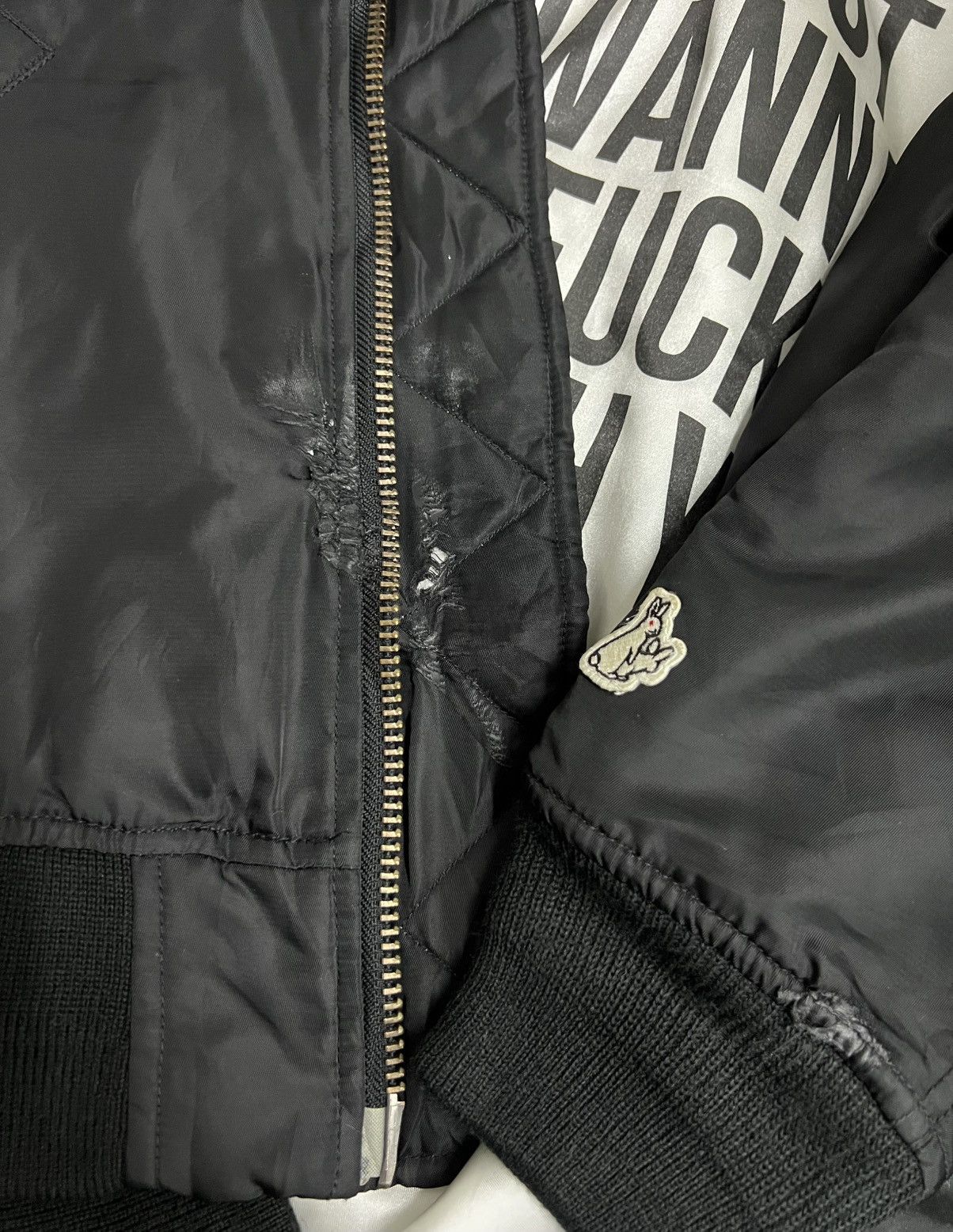 FR2 I JUST WANNA FUCK WITH YOU Distressed Bomber Jacket Size US L / EU 52-54 / 3 - 11 Thumbnail