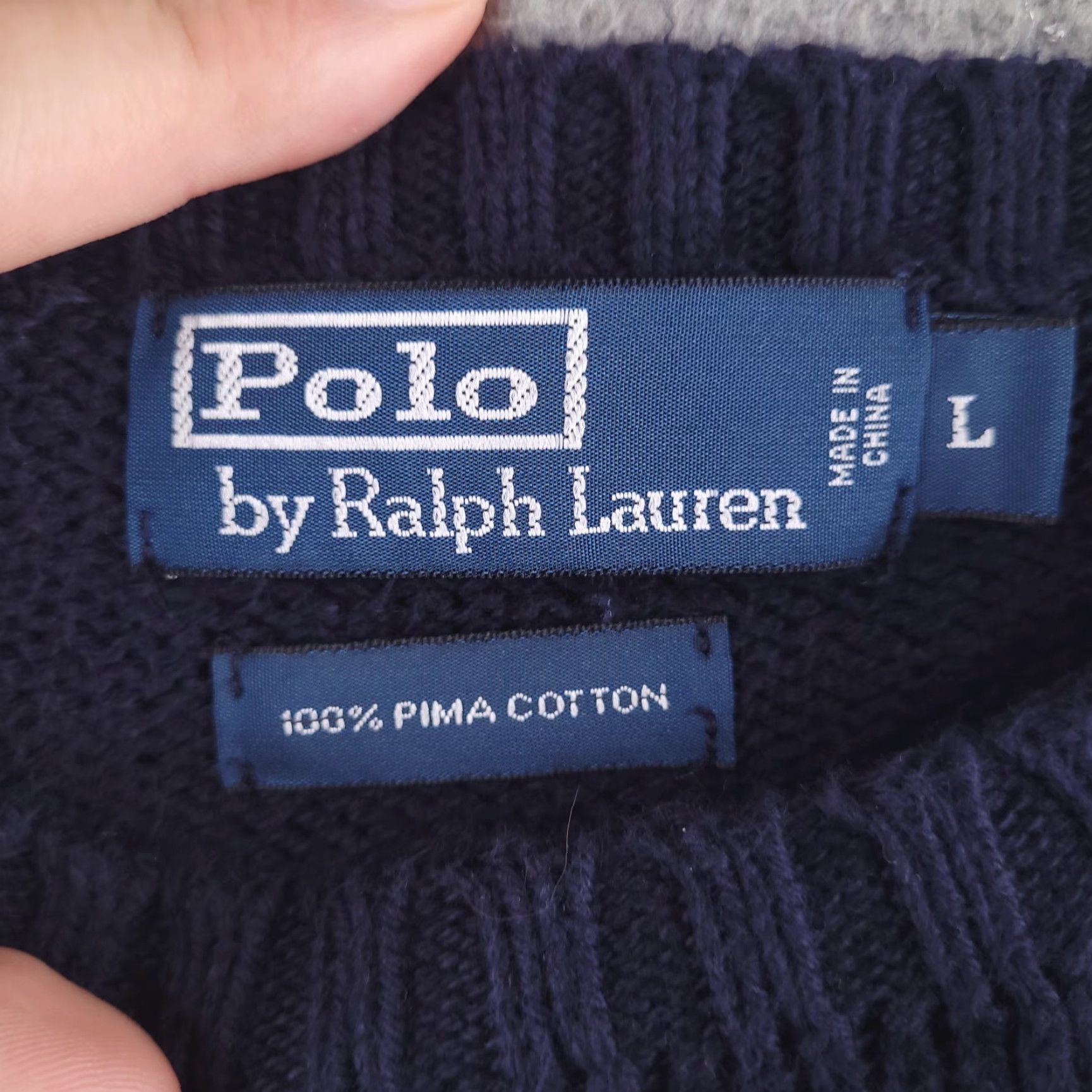 Polo Ralph Lauren Polo Ralph Lauren Sweater Mens Large Pima Cotton Knit Pullover Crew Neck Solid Size US L / EU 52-54 / 3 - 2 Thumbnail