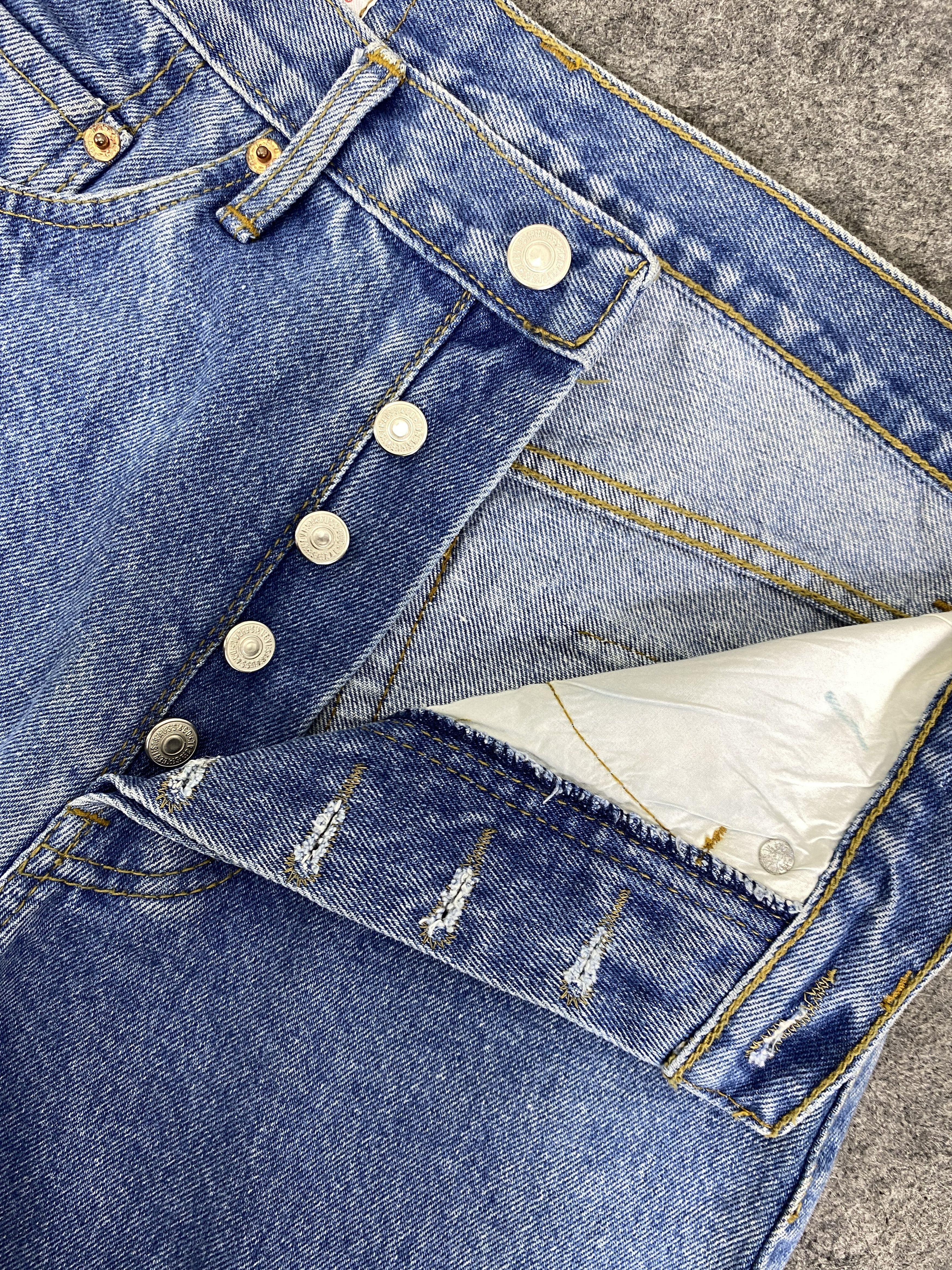 Levi's Blue Vintage Levis 501 Denim Jeans 29x33 - JN3159 Size US 29 - 6 Thumbnail