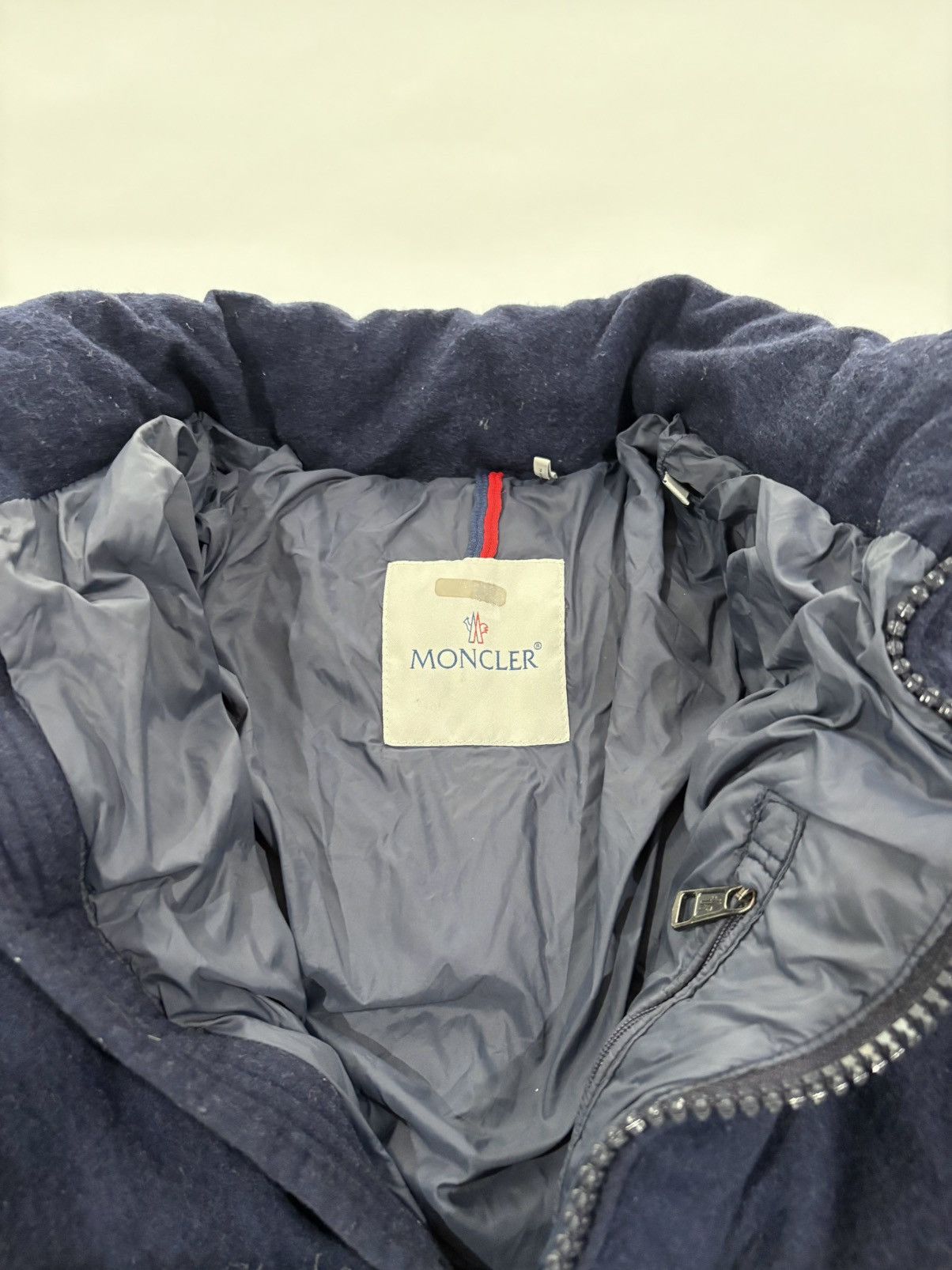 Moncler Moncler Vintage Maya Kashmir Down Puffer Jacket Navy Blue Size US XS / EU 42 / 0 - 6 Thumbnail