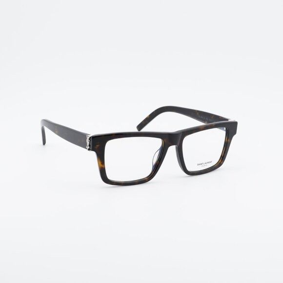 Saint Laurent Paris Saint Laurent SL M10_B 002 Square Eyeglasses Dark Havana 52m Size ONE SIZE - 3 Thumbnail