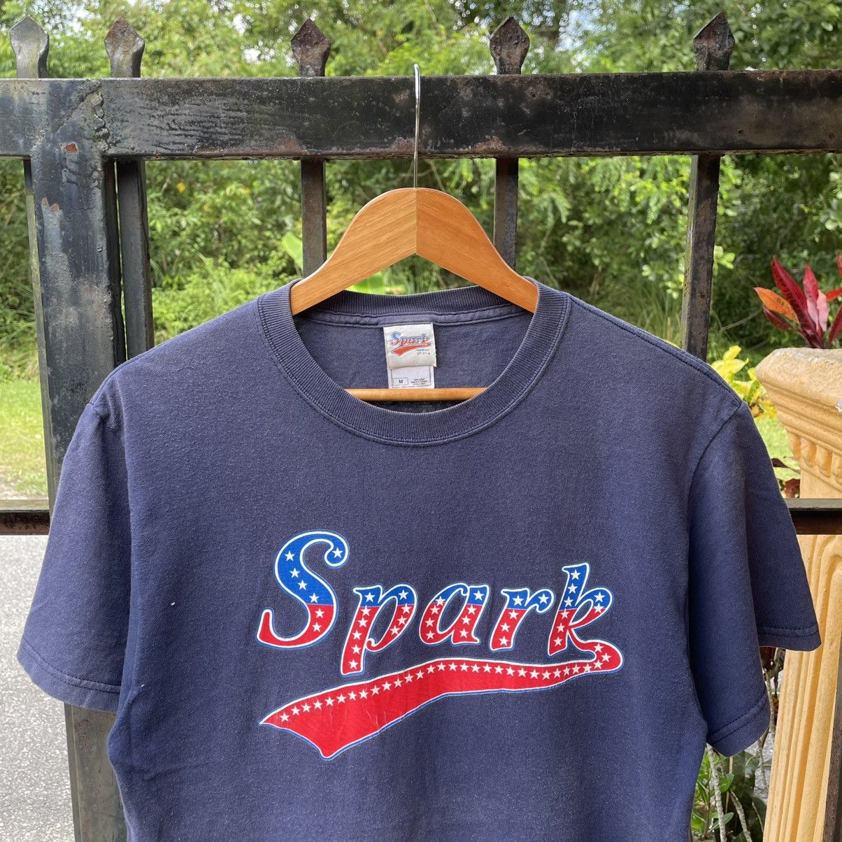 Vintage 🔥Vintage 90s Spark Skateboard Big Logo Spellout Skate Tee Size US M / EU 48-50 / 2 - 4 Thumbnail