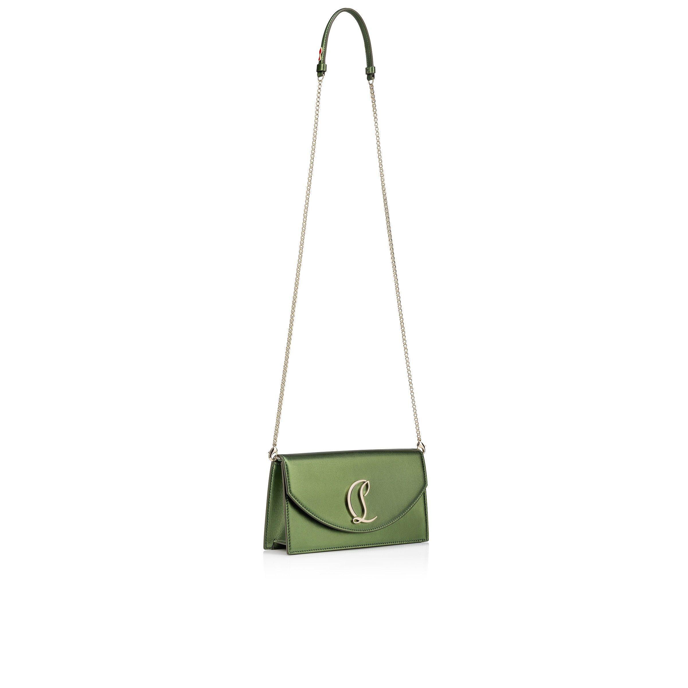 Christian Louboutin o1s1wg110125 Size:OS/ Loubi 54 Clutch Bag in Green Size ONE SIZE - 2 Thumbnail